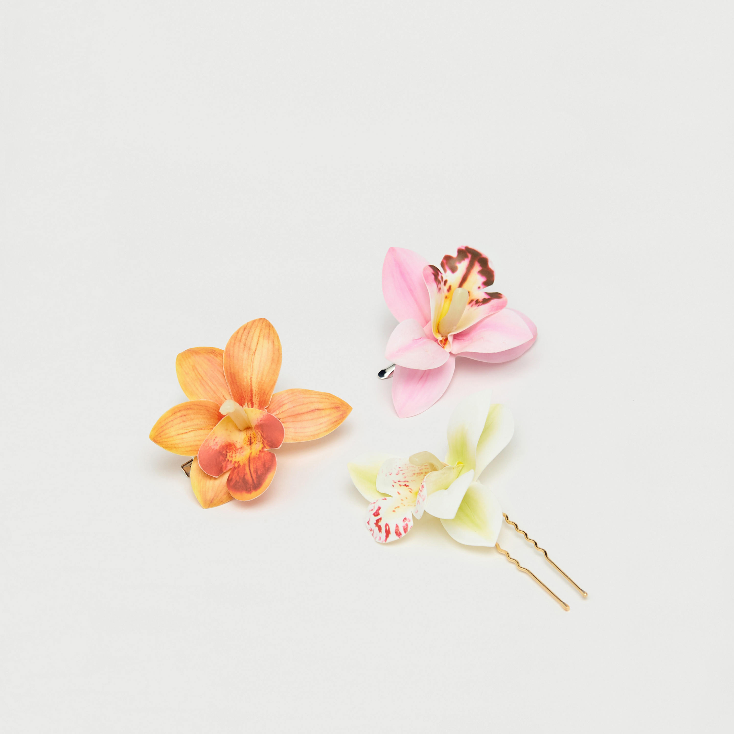مشابك شعر زهرية - طقم 3 قطع-women-hairaccessories-clips-image-1