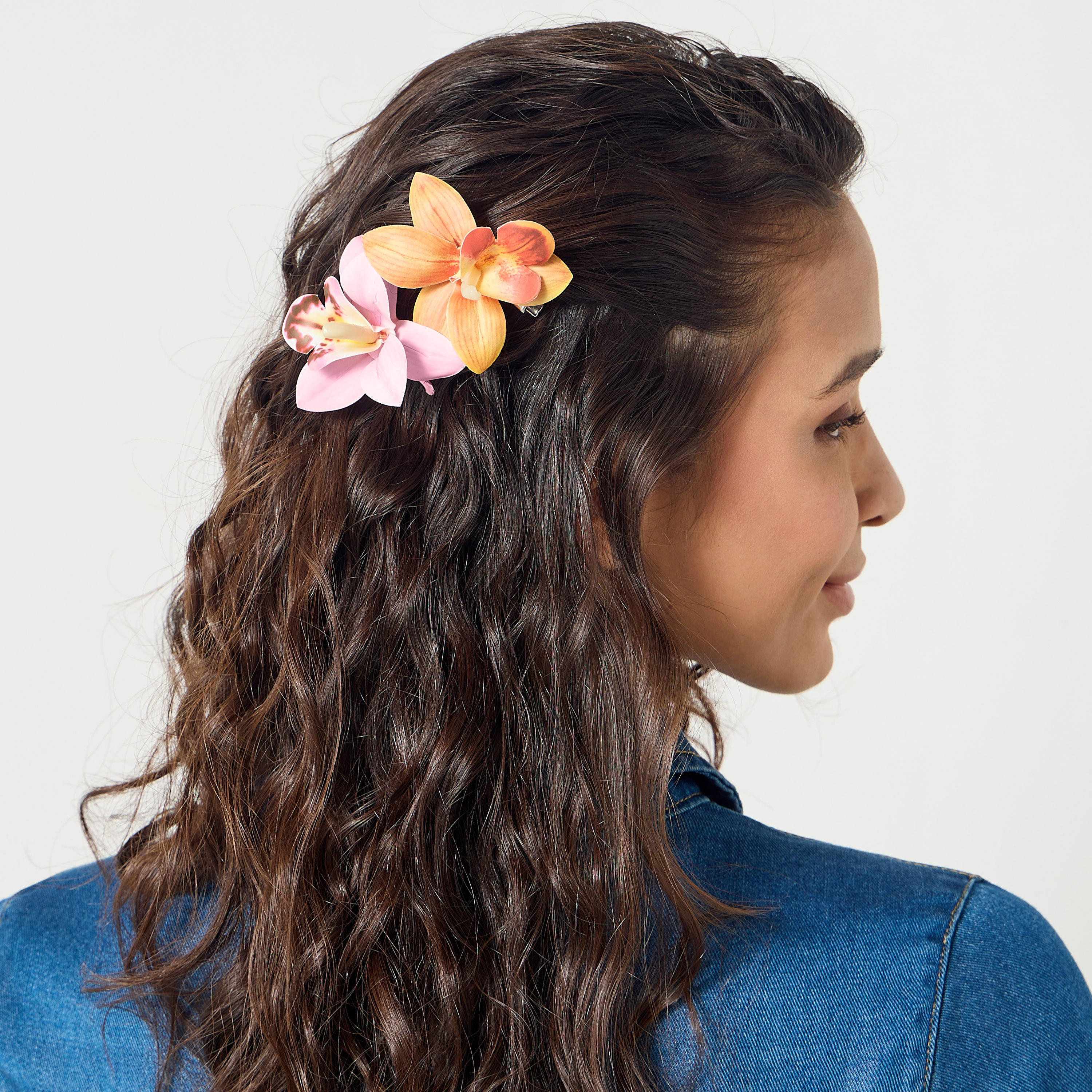 مشابك شعر زهرية - طقم 3 قطع-women-hairaccessories-clips-image-2