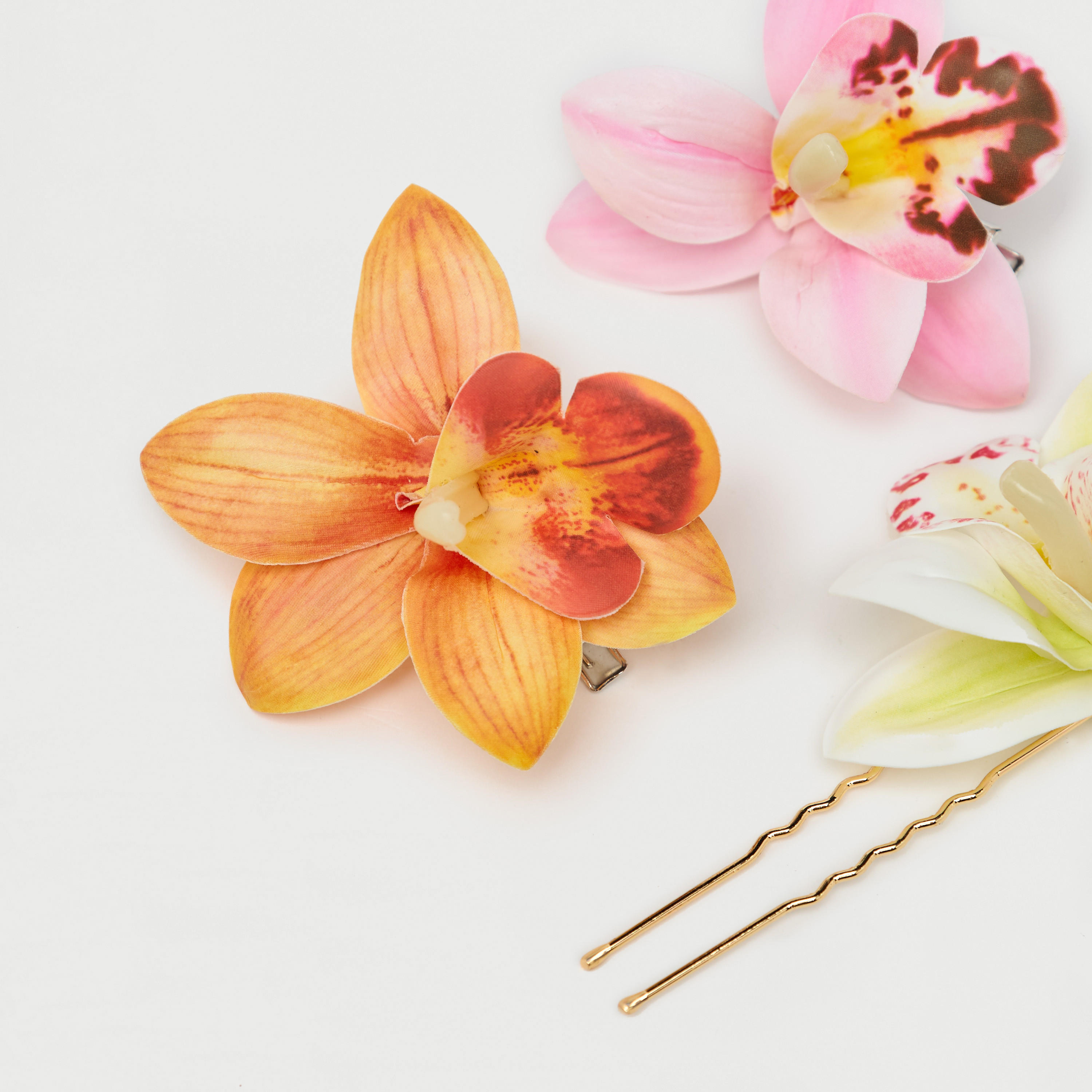 مشابك شعر زهرية - طقم 3 قطع-women-hairaccessories-clips-image-5