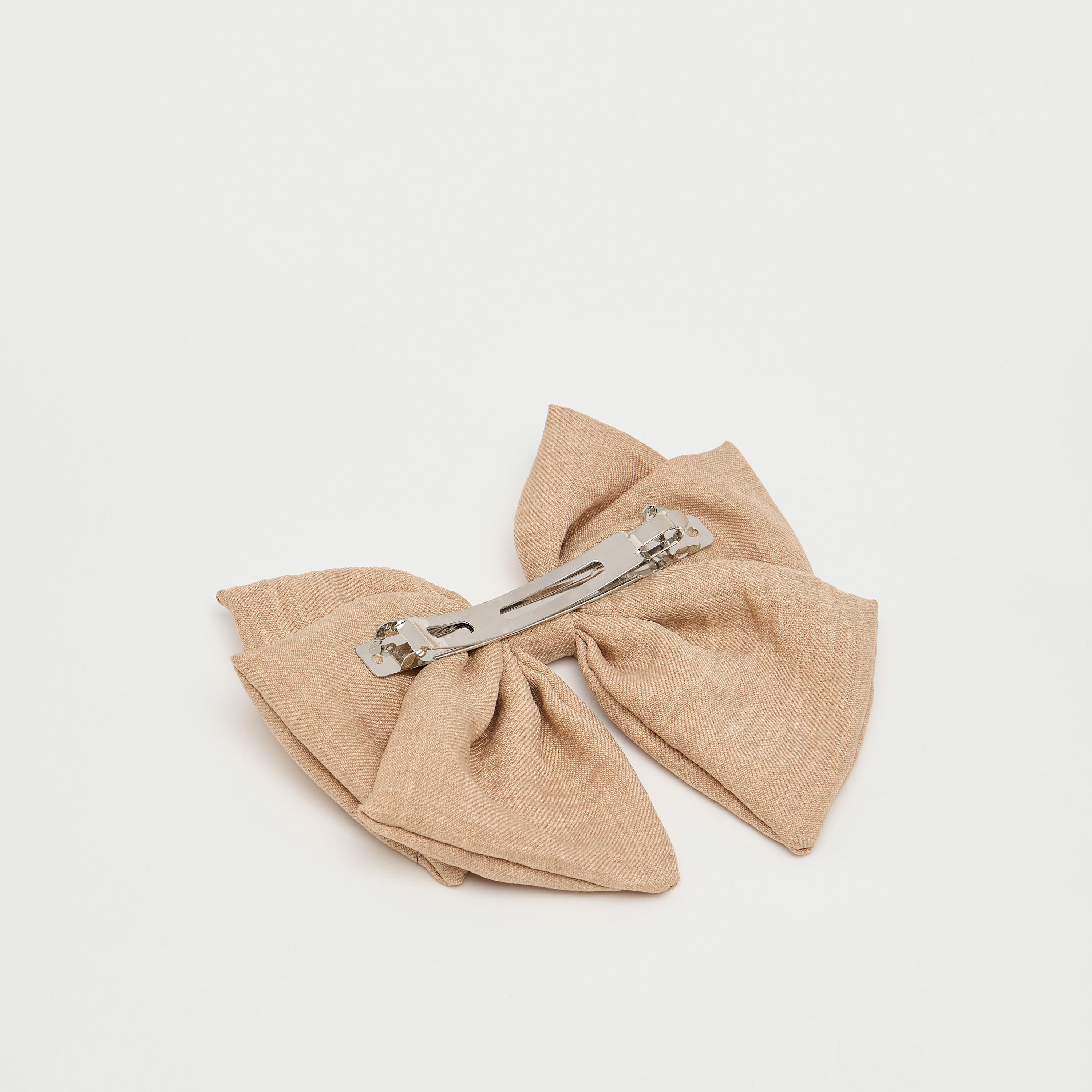 Textured Bow Barrette Clip-women-hairaccessories-clips-image-4
