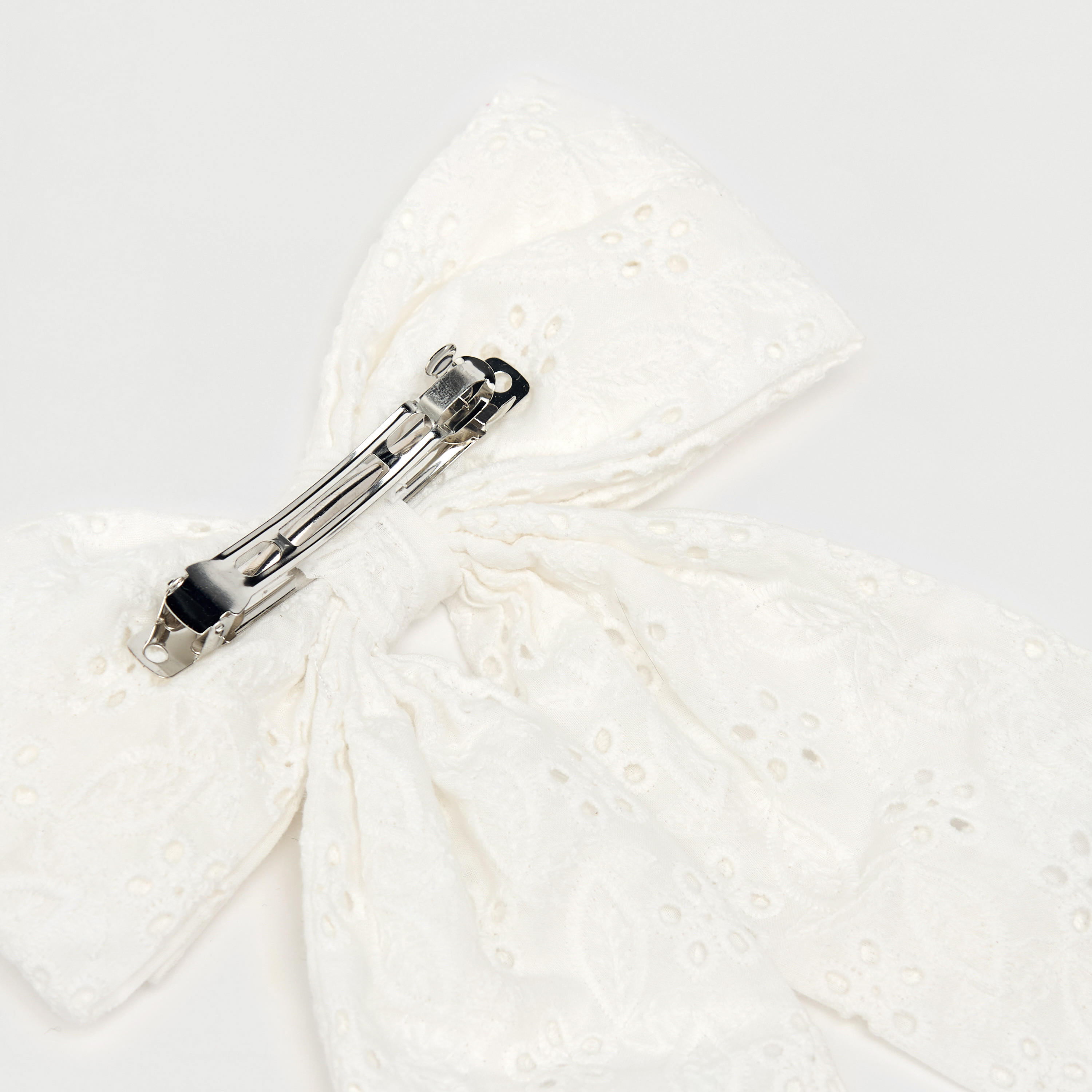 Schiffli Bow Barrette Hair Clip-women-hairaccessories-clips-image-5