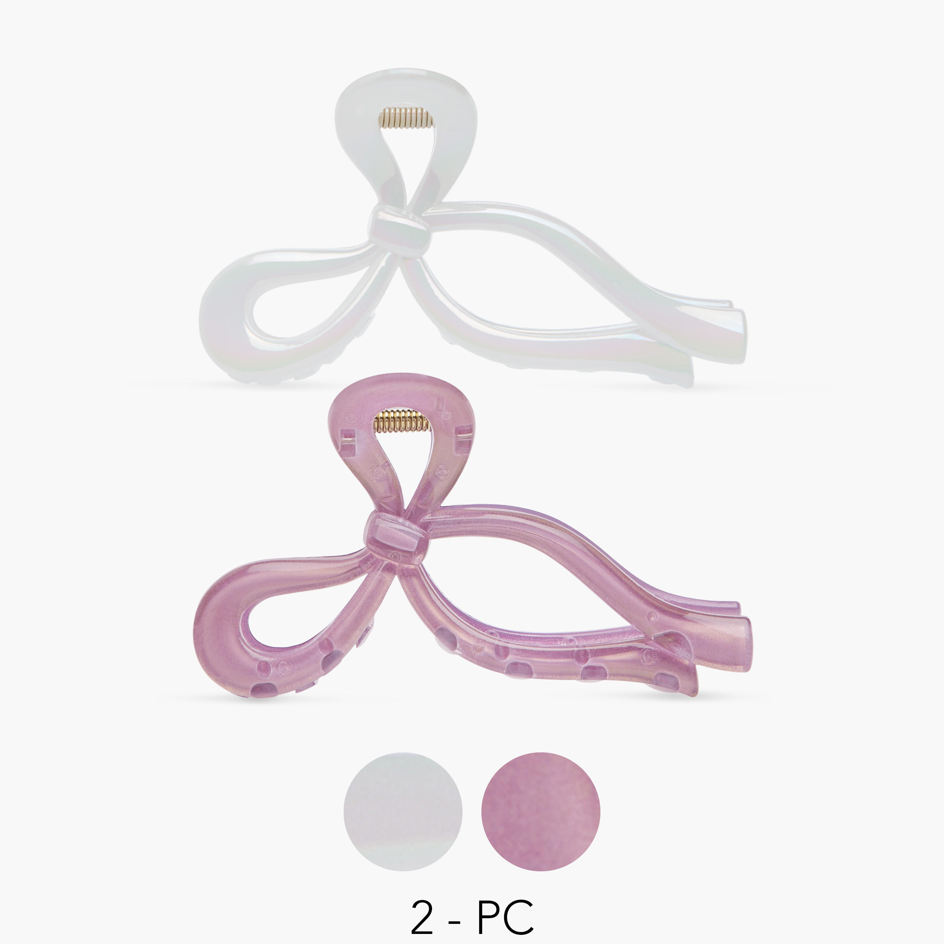 مجموعة مشابك شعر بفيونكة قطعتين-women-hairaccessories-clamps-image-1