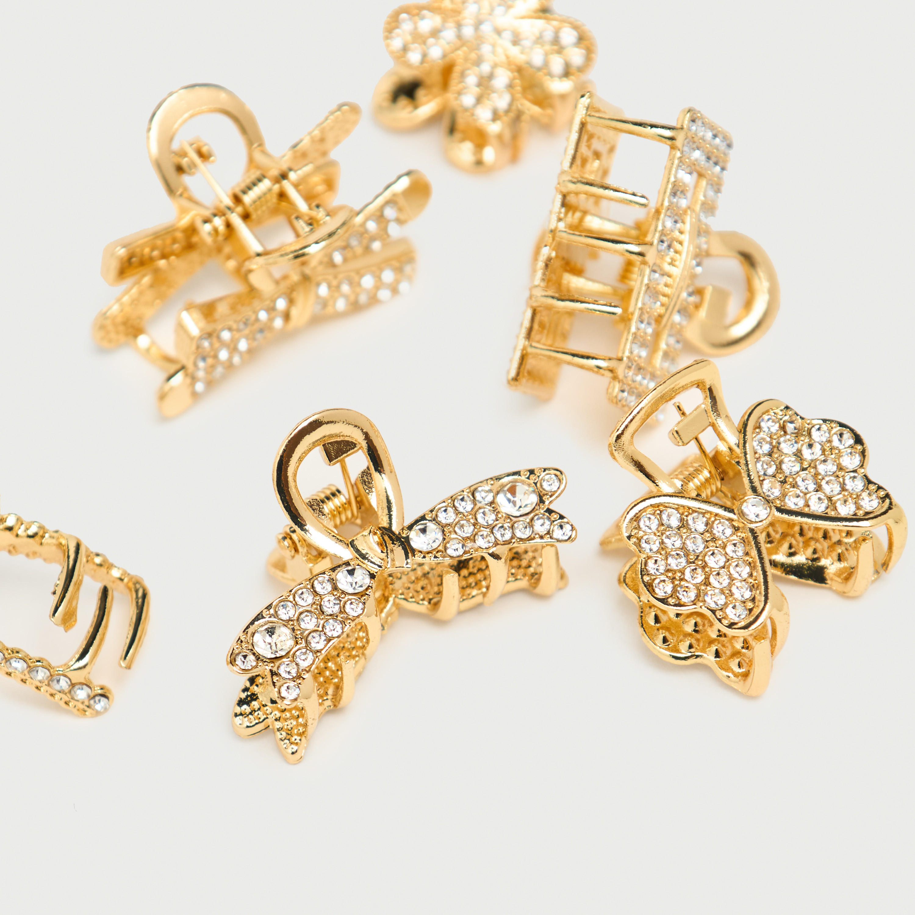 مشابك شعر مزينة - طقم 6 قطع-women-hairaccessories-clamps-image-5
