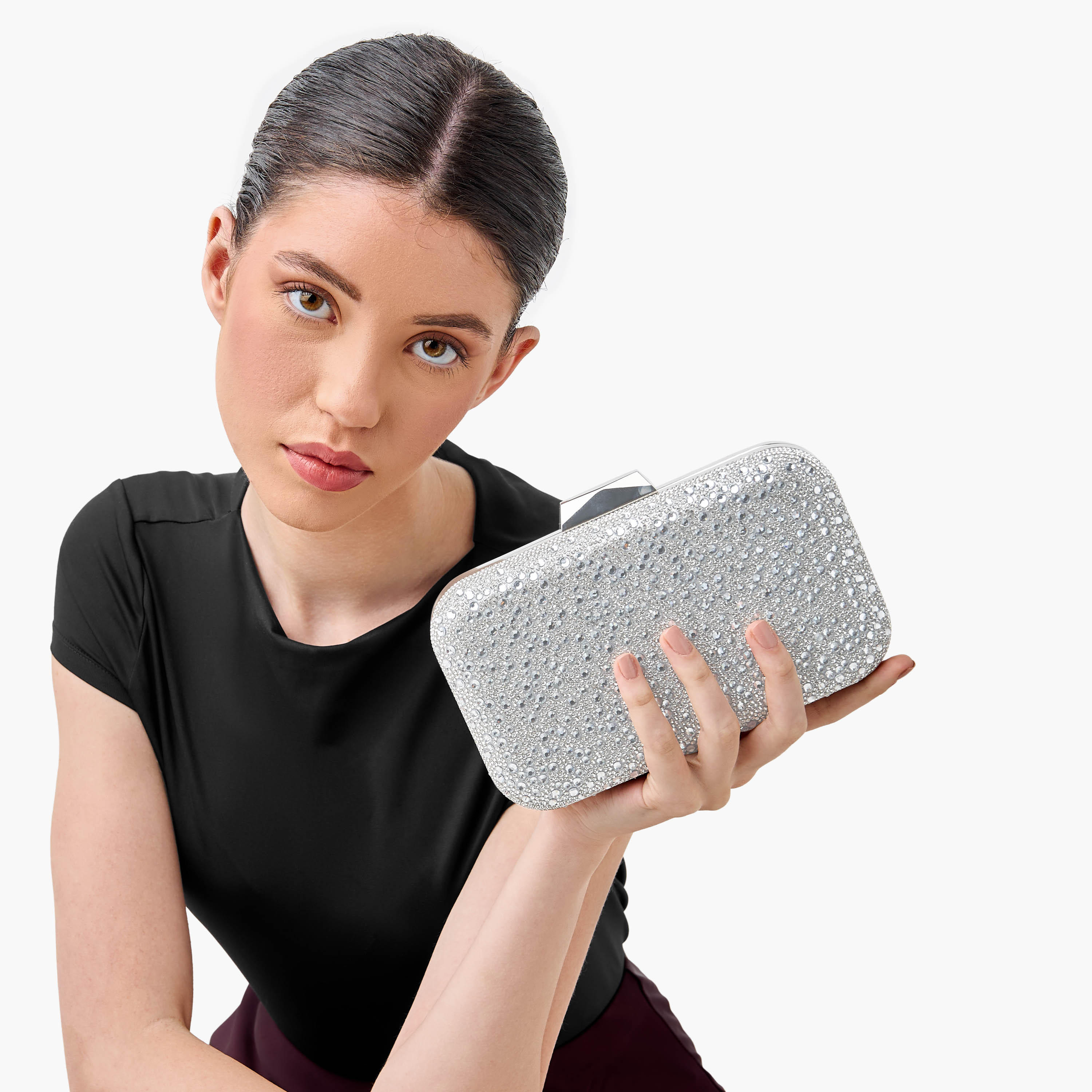 Embellished Clutch with Chain Strap-women-bagsandwallets-wallets-image-2
