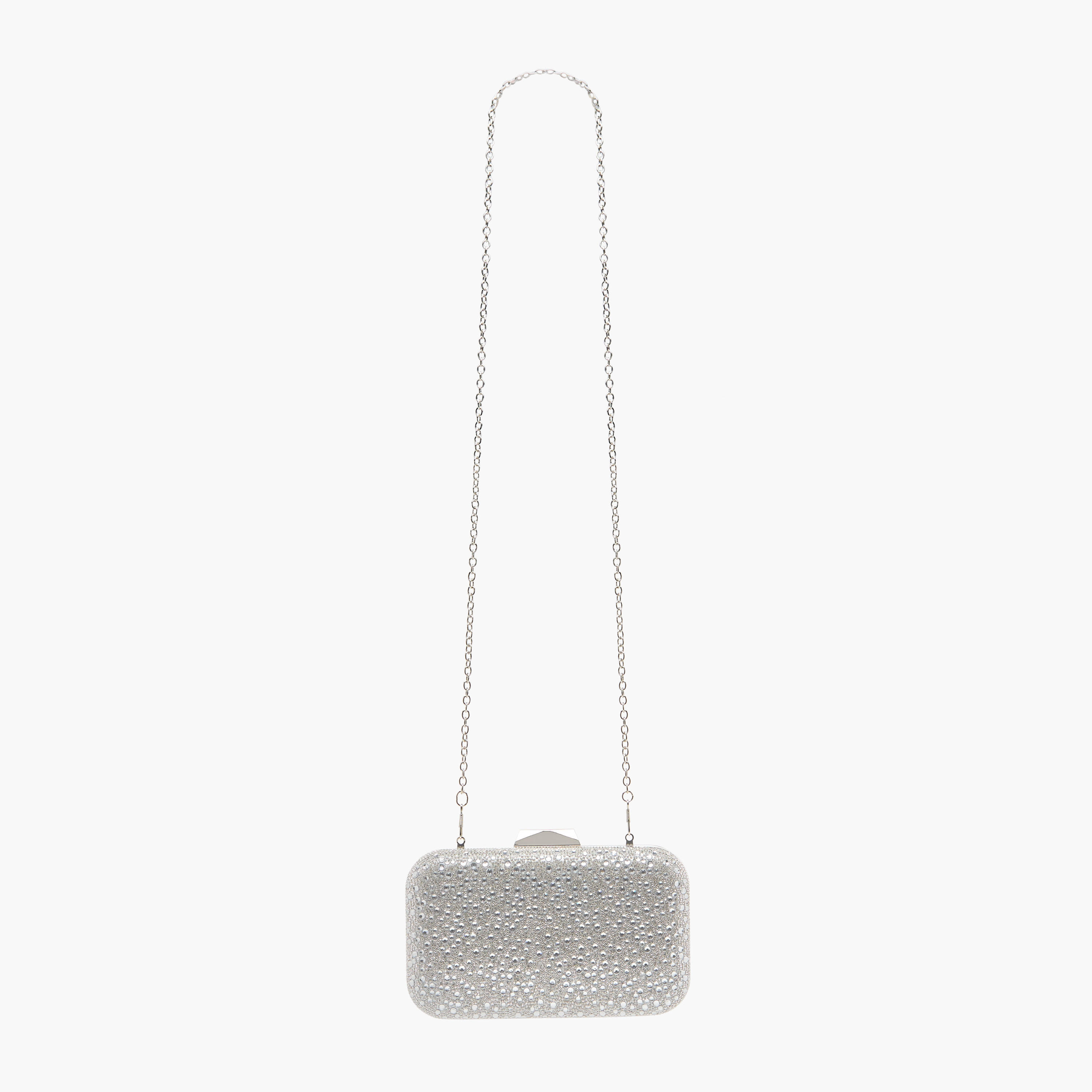 Embellished Clutch with Chain Strap-women-bagsandwallets-wallets-image-3