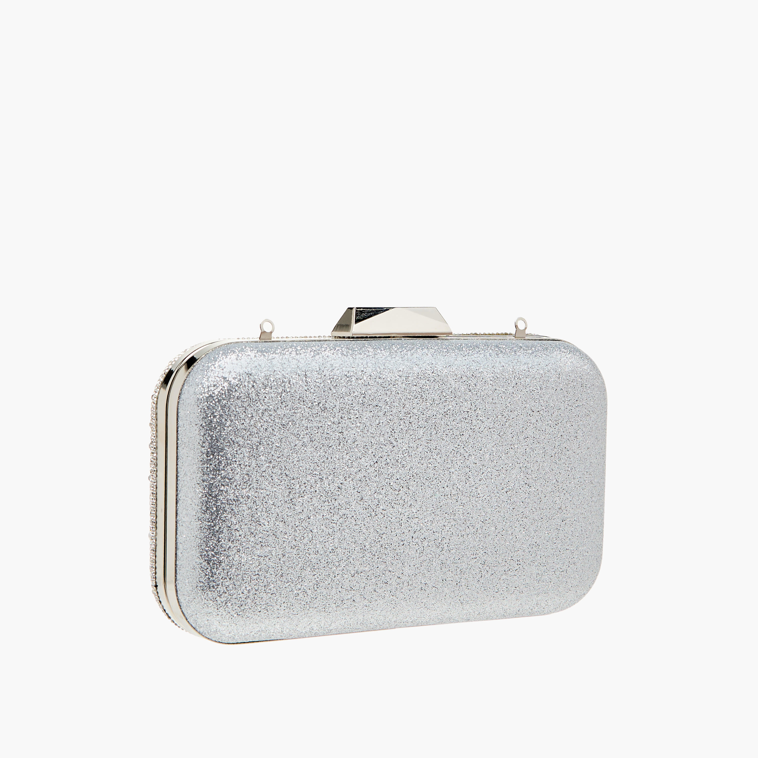 Embellished Clutch with Chain Strap-women-bagsandwallets-wallets-image-4