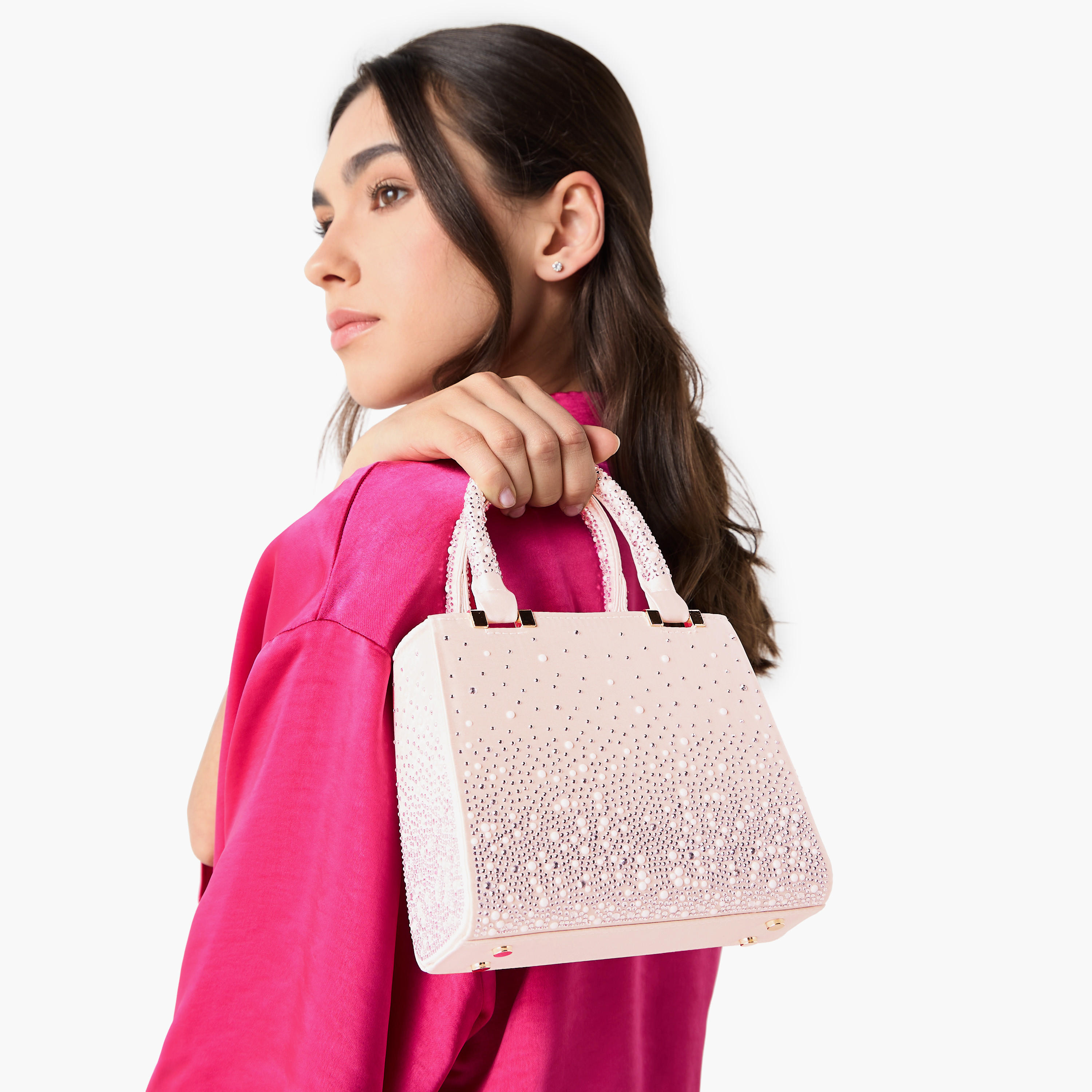 شنطة توتي مزيّنة بحزام قابل للفصل وسحاب إغلاق-women-bagsandwallets-handbags-image-2