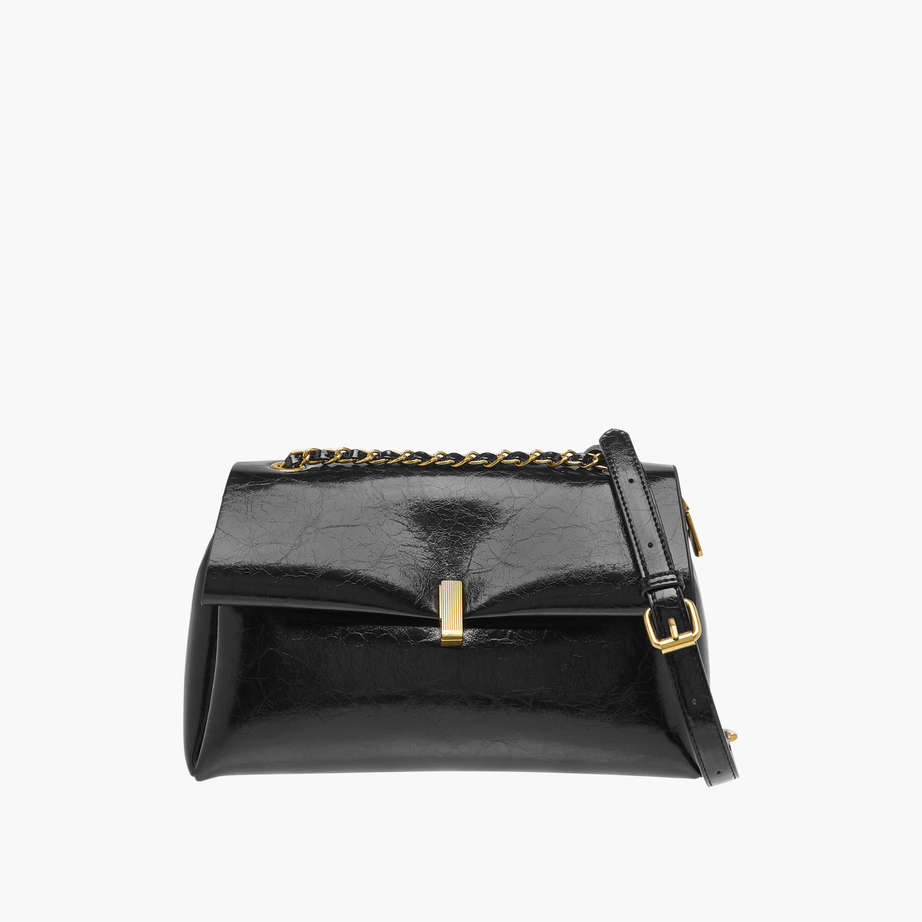 شنطة كروس بودي بارزة الملمس بطية إغلاق وحزام قابل للتعديل -women-bagsandwallets-handbags-image-1