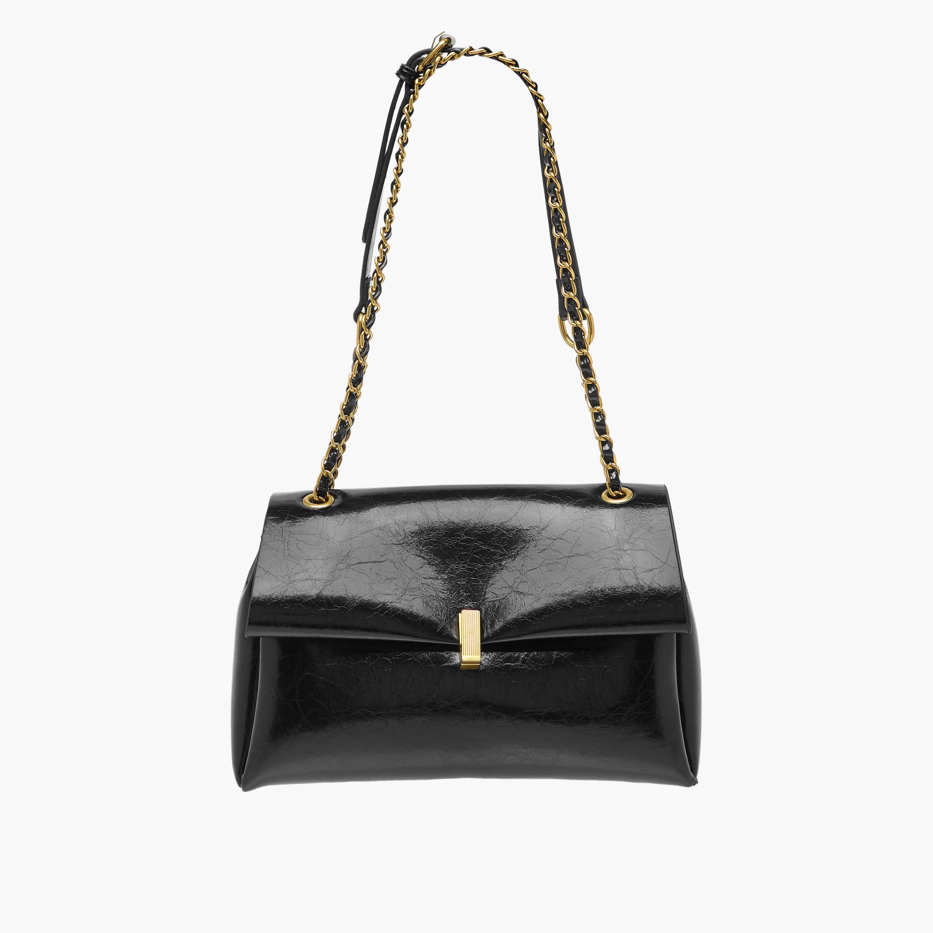 شنطة كروس بودي بارزة الملمس بطية إغلاق وحزام قابل للتعديل -women-bagsandwallets-handbags-image-3