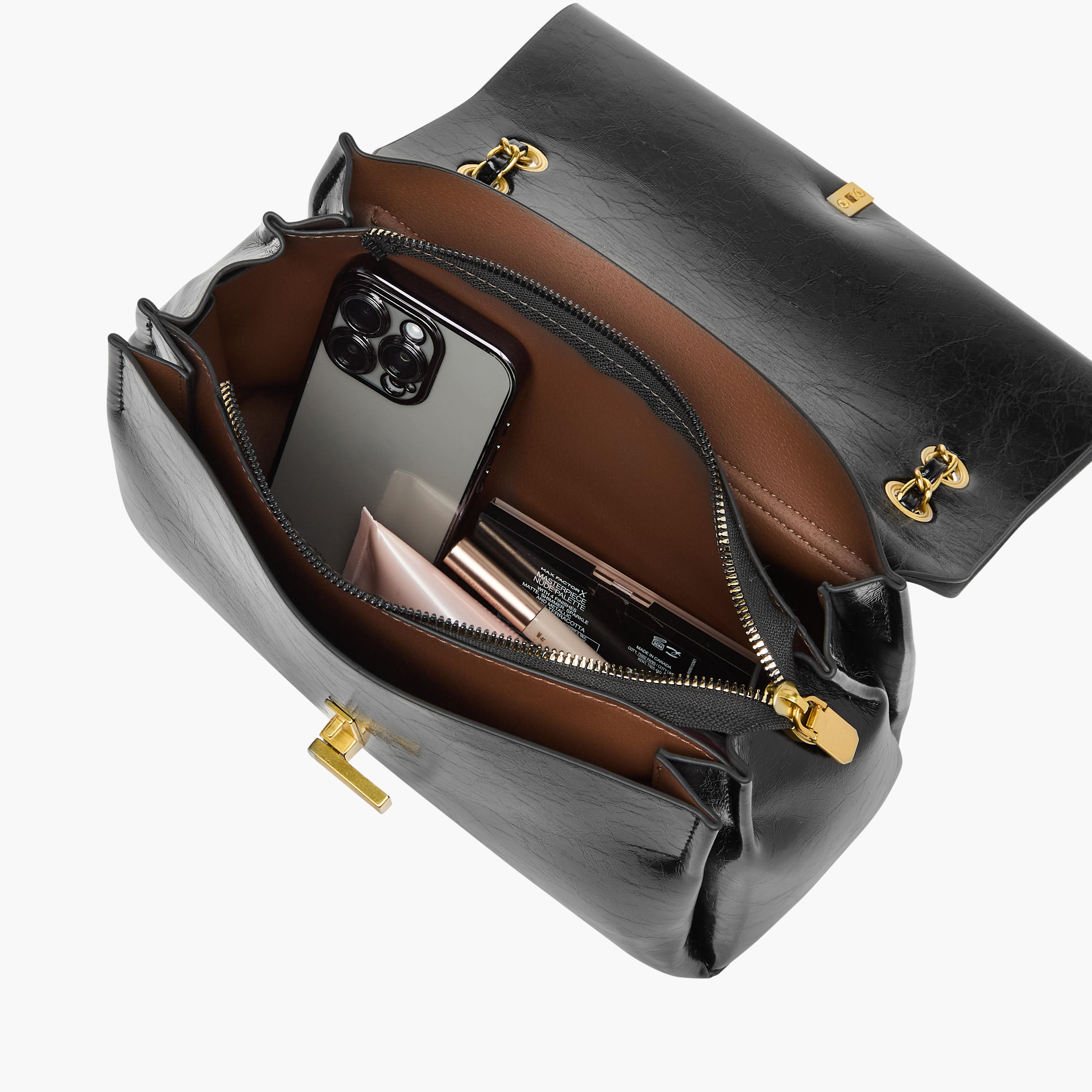 شنطة كروس بودي بارزة الملمس بطية إغلاق وحزام قابل للتعديل -women-bagsandwallets-handbags-image-9