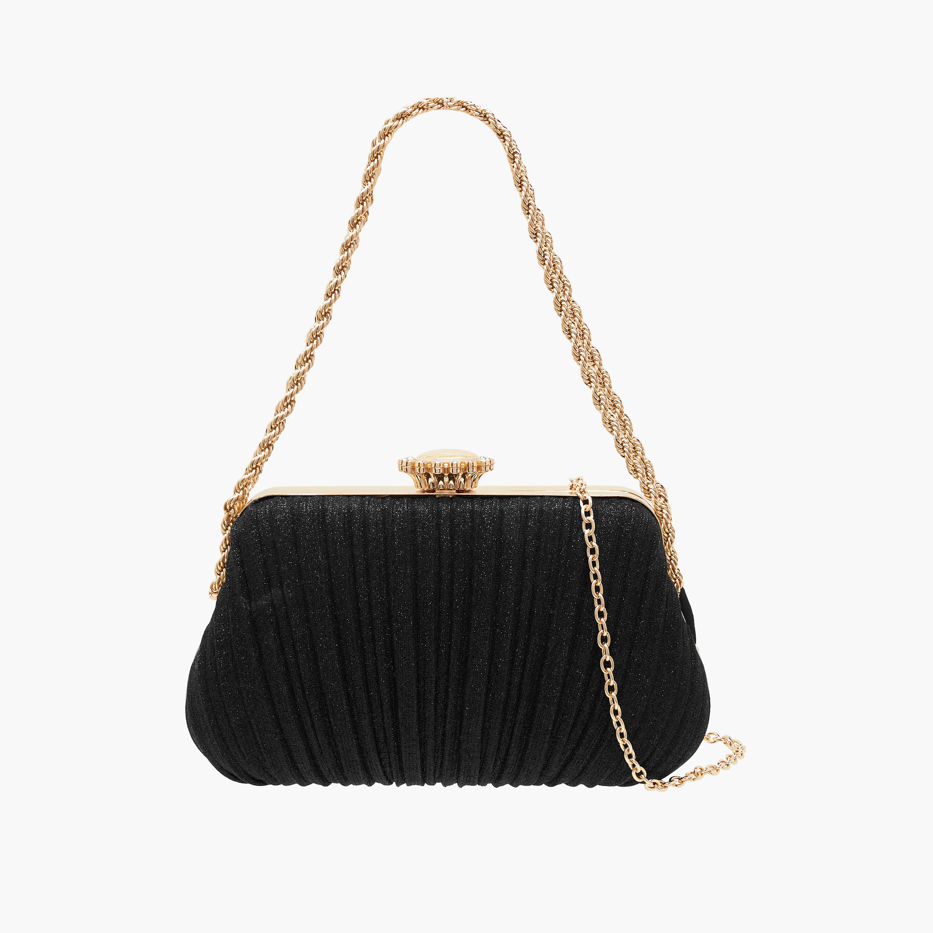 شنطة كلاتش مزينة بحزام سلسلة وقفل إغلاق بالضغط-women-bagsandwallets-handbags-image-8
