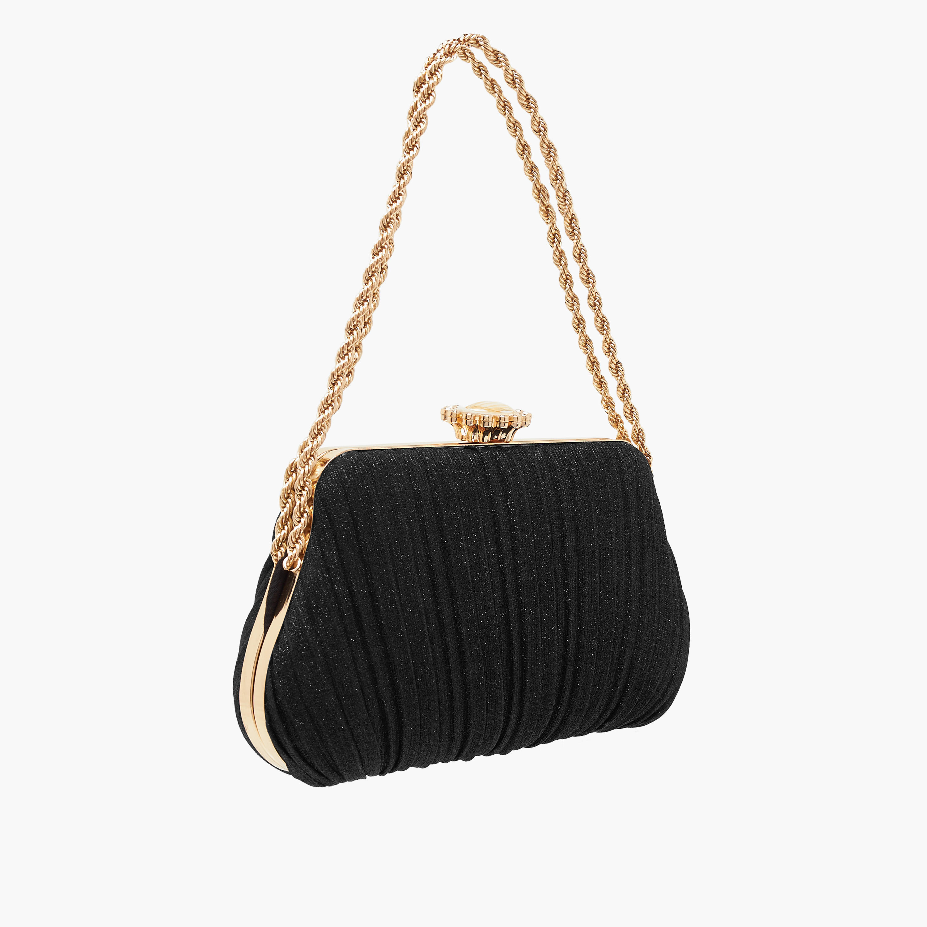 شنطة كلاتش مزينة بحزام سلسلة وقفل إغلاق بالضغط-women-bagsandwallets-handbags-image-5