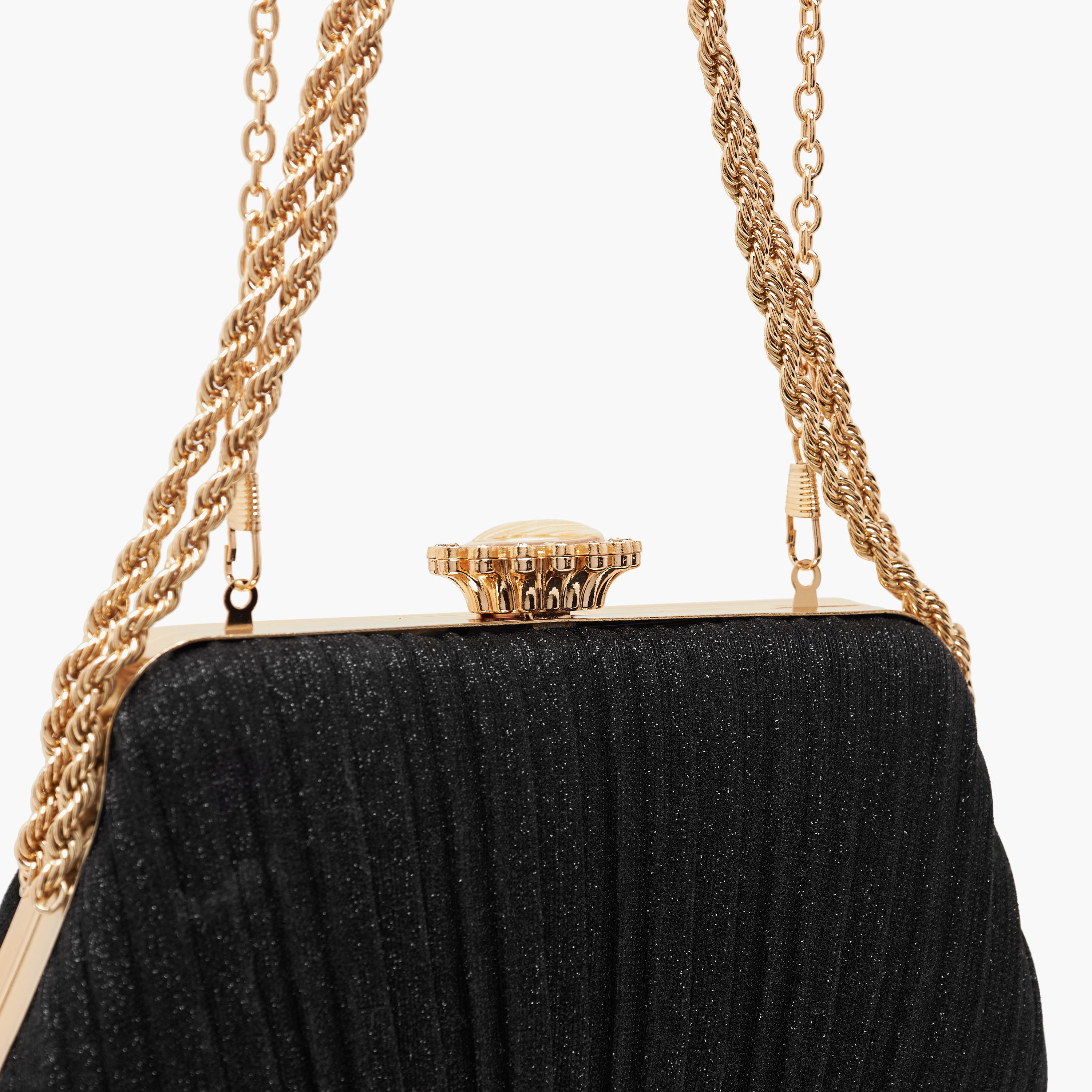 شنطة كلاتش مزينة بحزام سلسلة وقفل إغلاق بالضغط-women-bagsandwallets-handbags-image-4