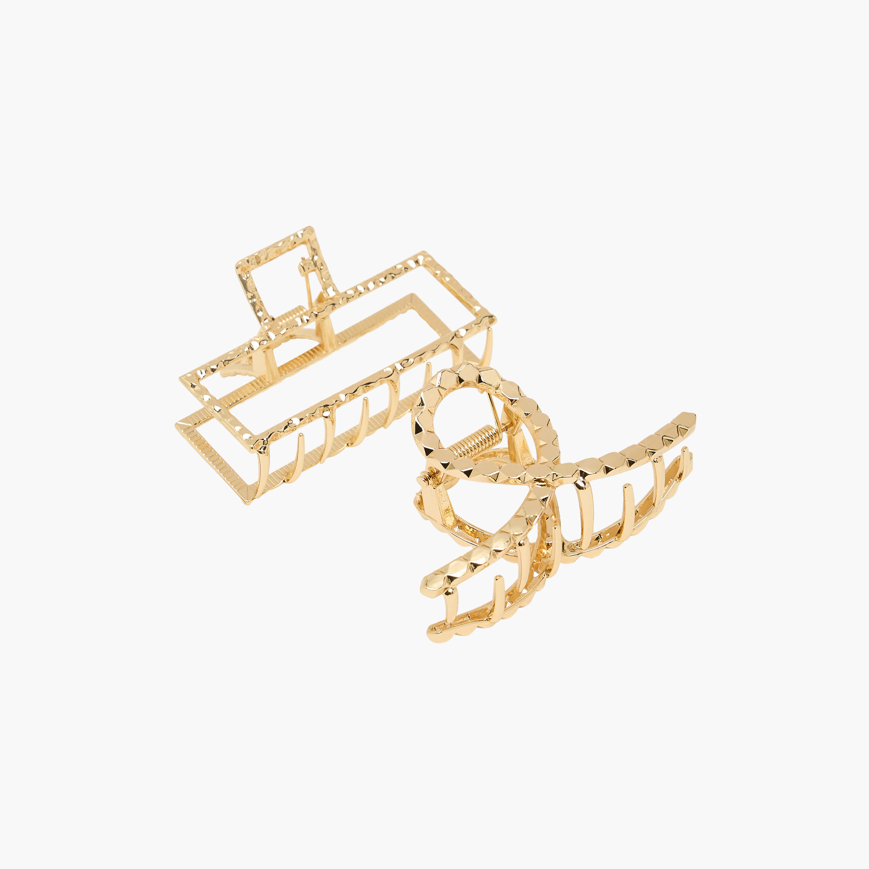 مشابك شعر بارزة الملمس - مجموعة من قطعتين-women-hairaccessories-clamps-image-1