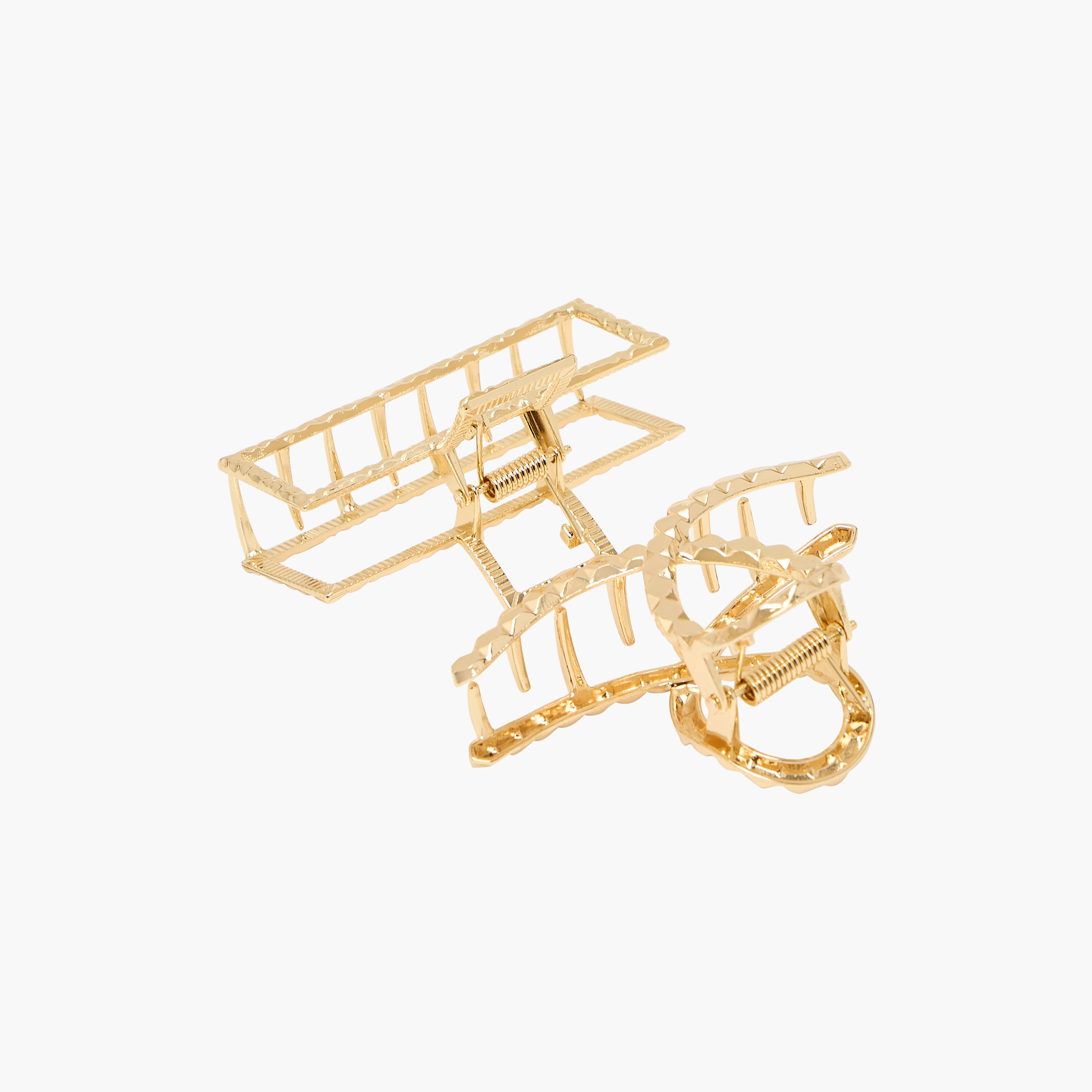 مشابك شعر بارزة الملمس - مجموعة من قطعتين-women-hairaccessories-clamps-image-3