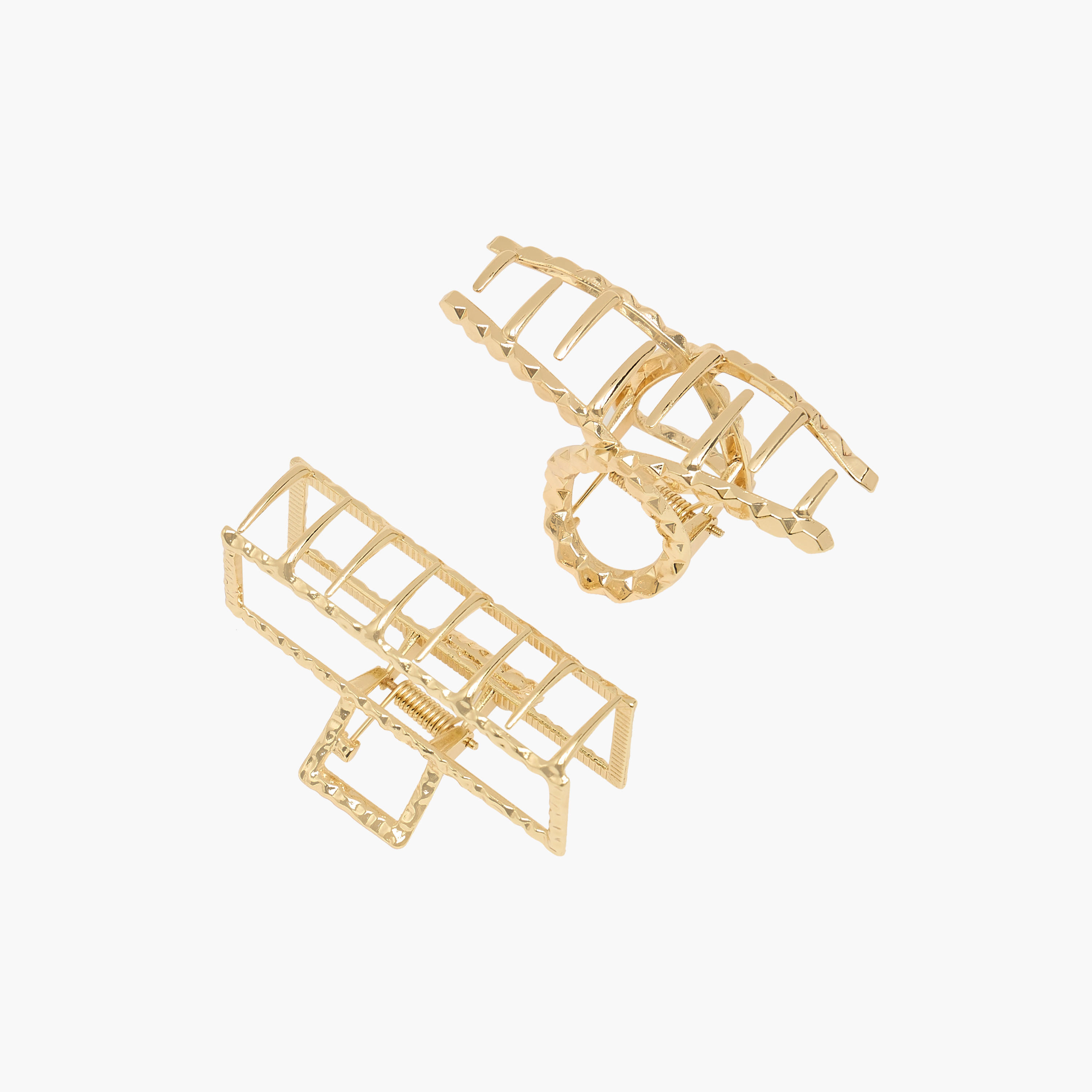 مشابك شعر بارزة الملمس - مجموعة من قطعتين-women-hairaccessories-clamps-image-4