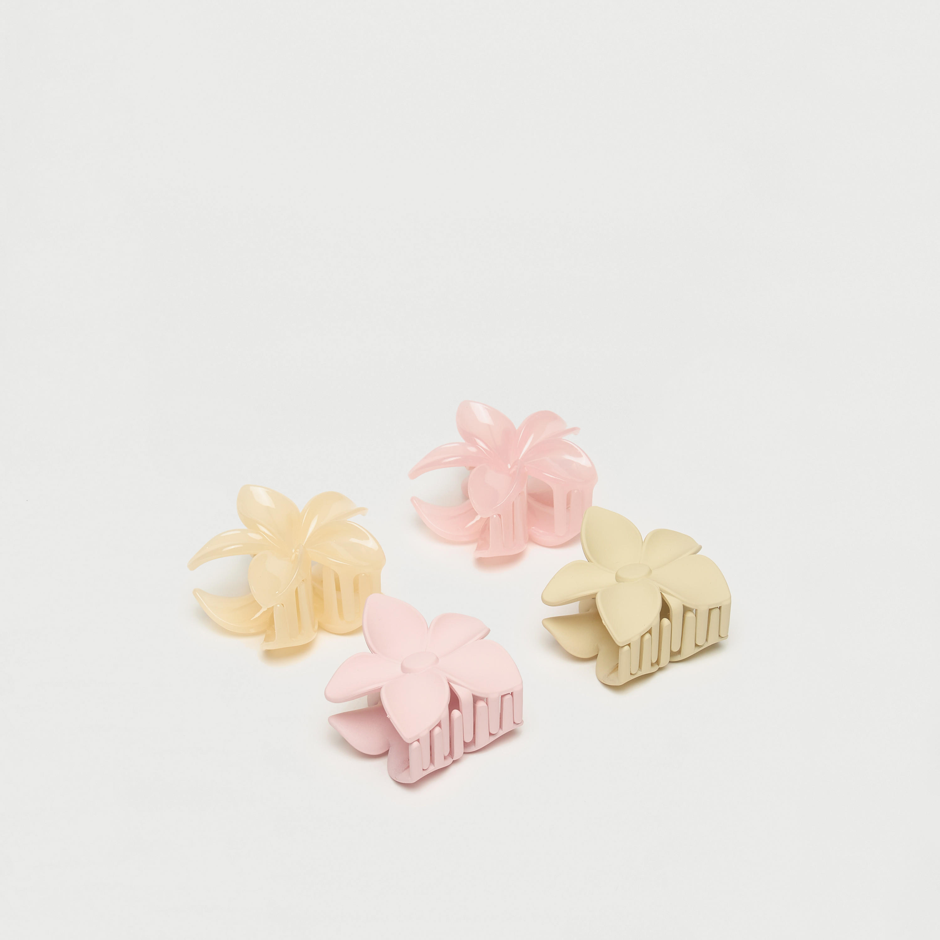 Set of 4 - Floral Shaped Hair Clip-women-hairaccessories-clips-image-1