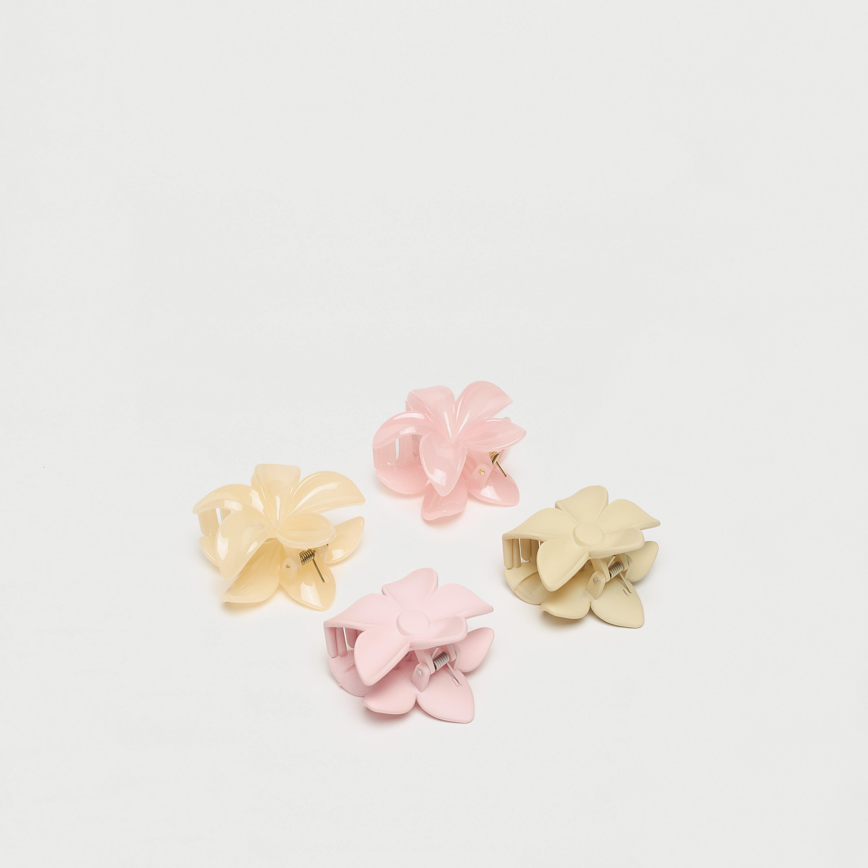 Set of 4 - Floral Shaped Hair Clip-women-hairaccessories-clips-image-3