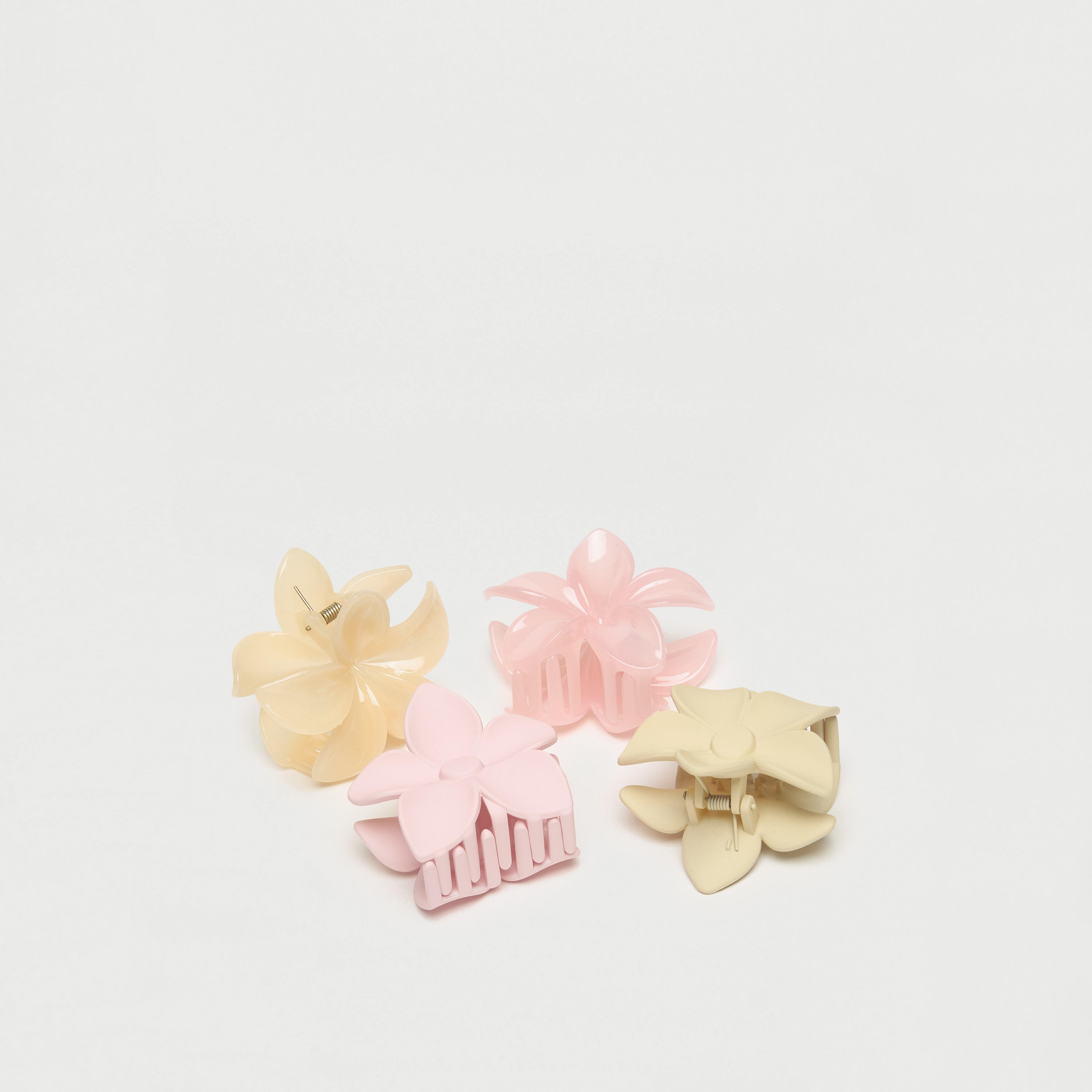 Set of 4 - Floral Shaped Hair Clip-women-hairaccessories-clips-image-4