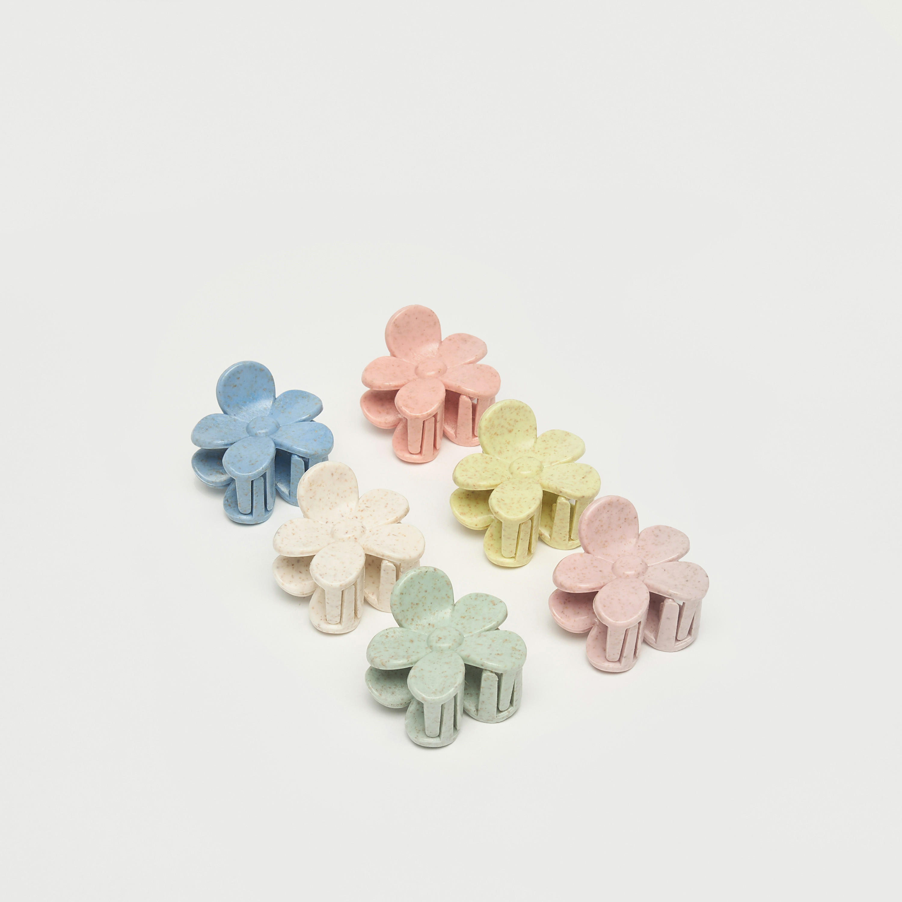 Set of 6 - Floral Shaped Hair Clamp-women-hairaccessories-clamps-image-1