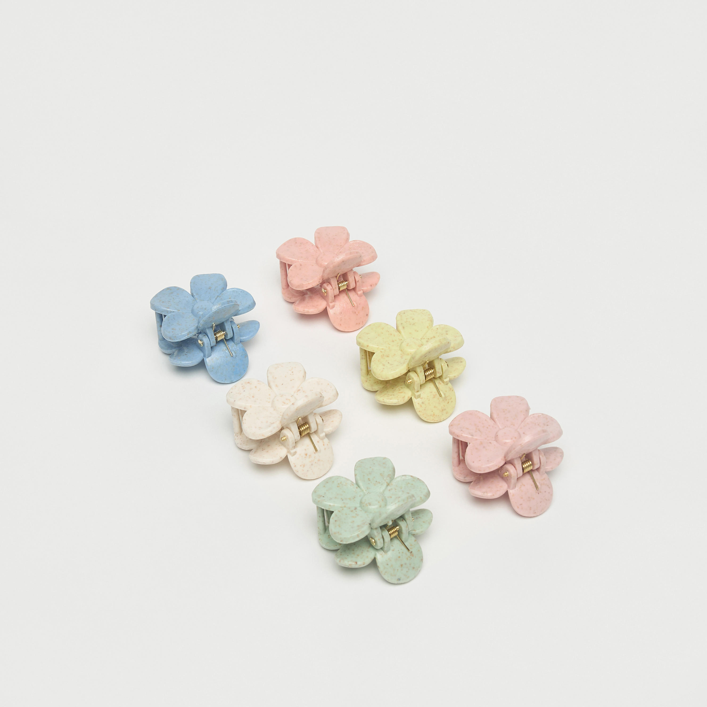 Set of 6 - Floral Shaped Hair Clamp-women-hairaccessories-clamps-image-3