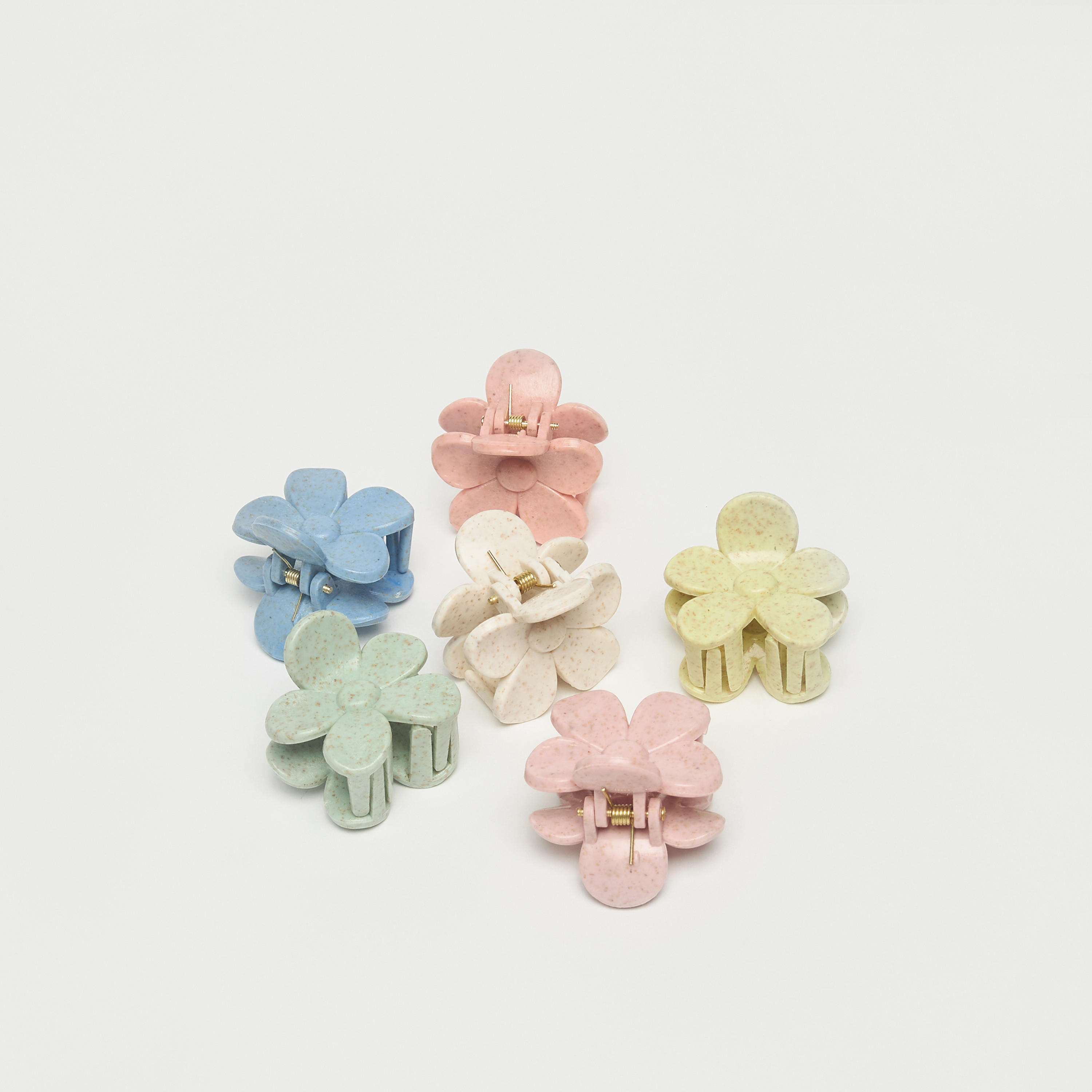Set of 6 - Floral Shaped Hair Clamp-women-hairaccessories-clamps-image-4