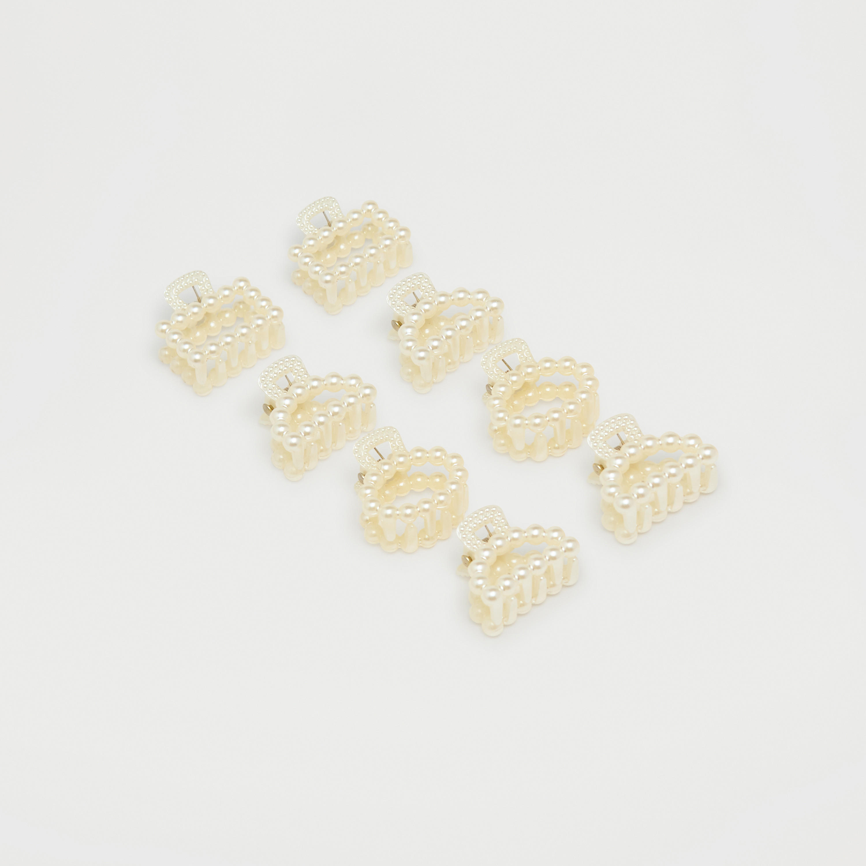 مشبك شعر بزينة لؤلؤ - طقم 8 قطع-women-hairaccessories-clamps-image-1