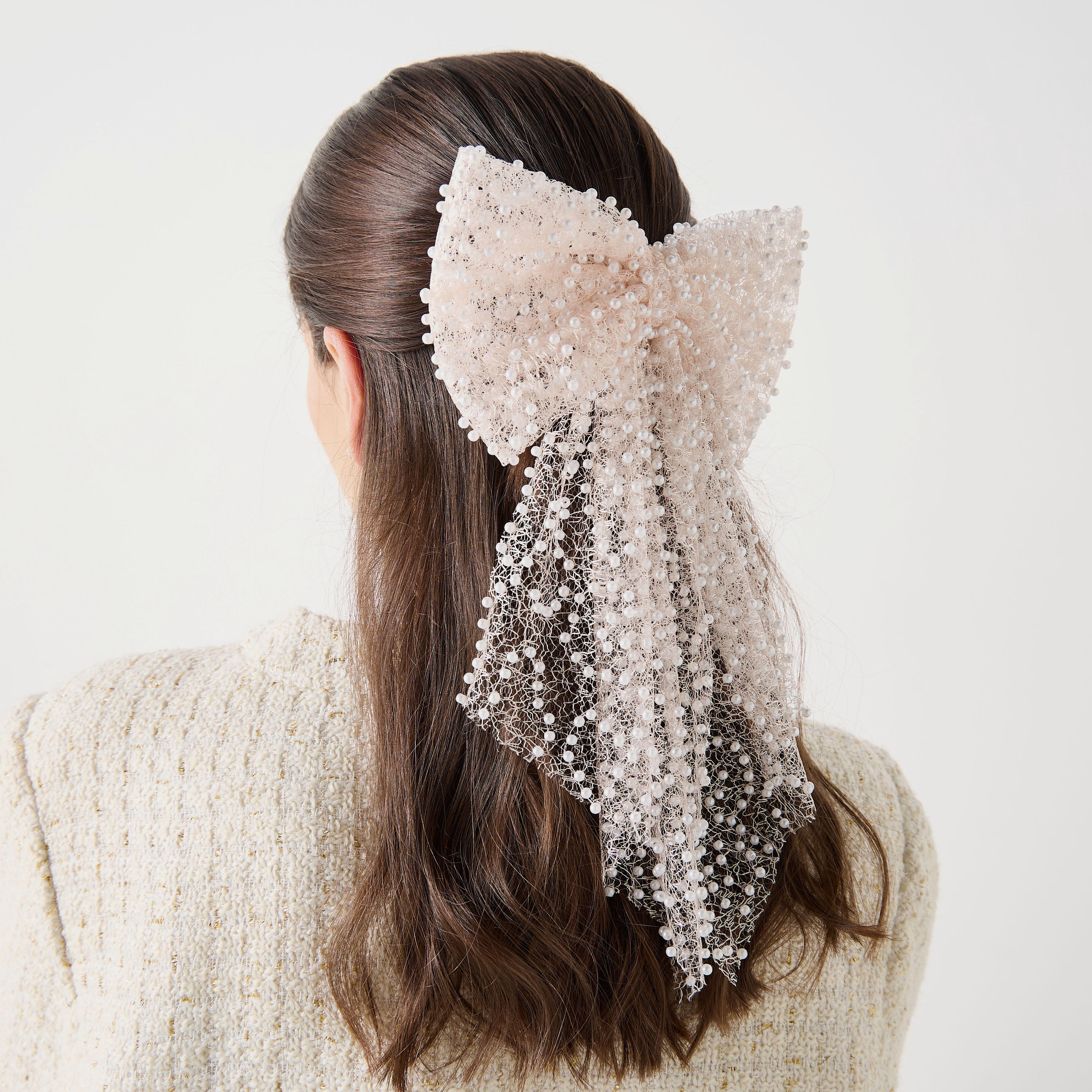 مشبك شعر فيونكة مزيّن باللؤلؤ-women-hairaccessories-clips-image-2