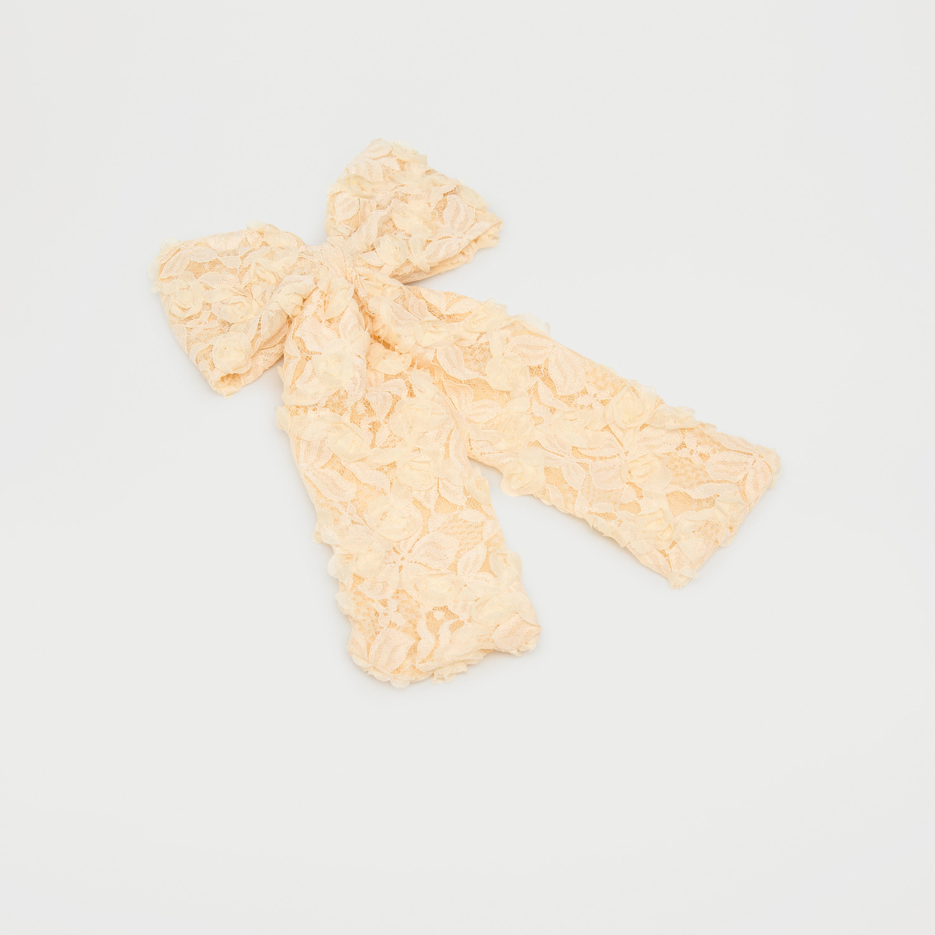 Lace Bow Barrette Hair Clip-women-hairaccessories-clips-image-1