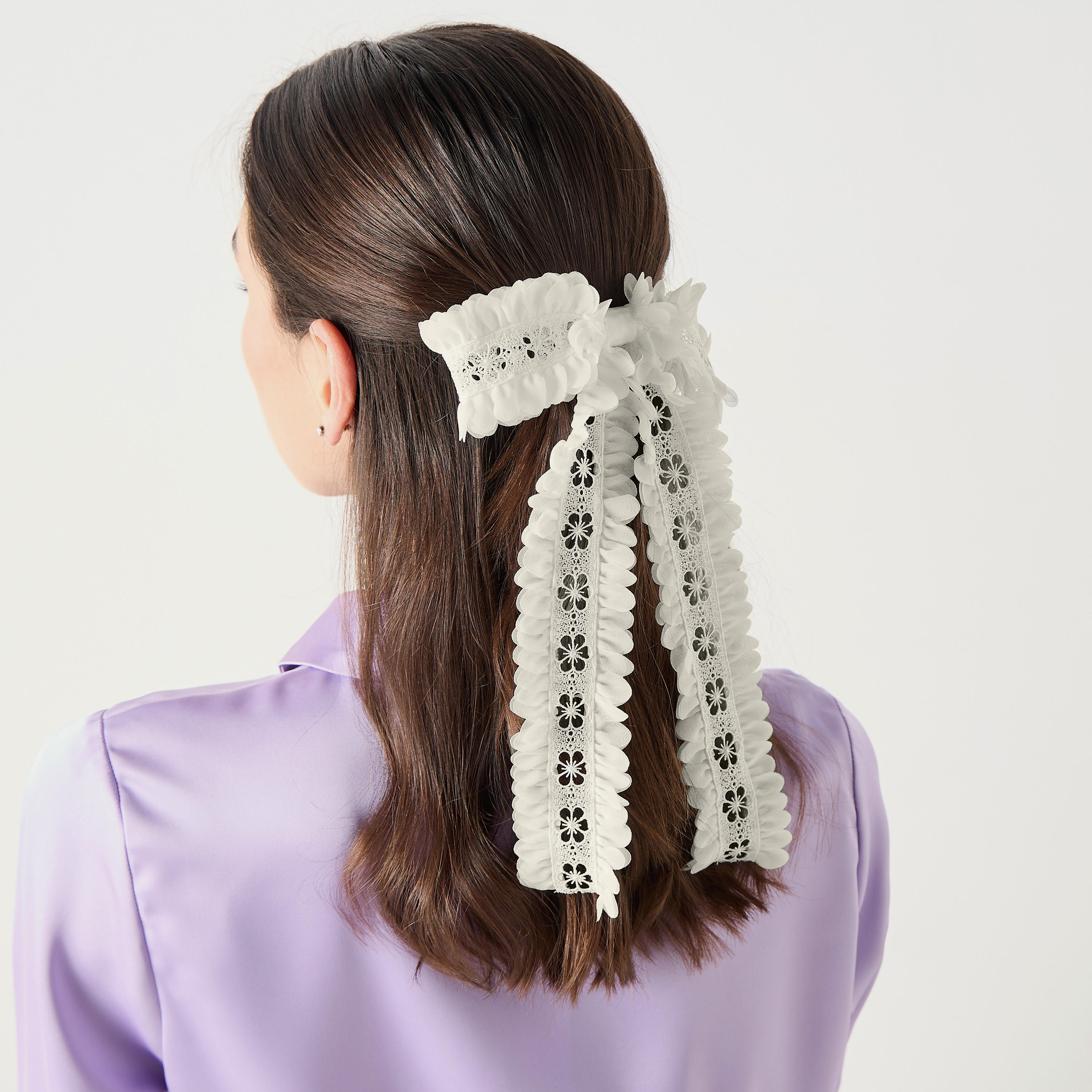 مشبك شعر باريت بتصميم فيونكة-women-hairaccessories-clips-image-4