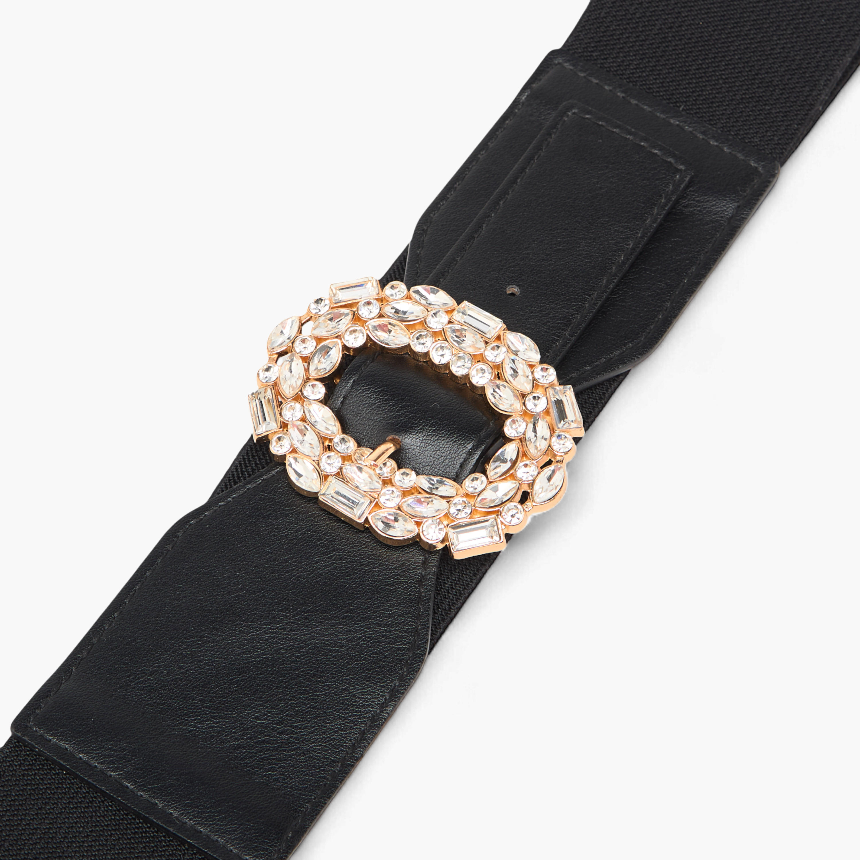 Embellished Belt with Buckle Closure-women-clothingaccessories-belts-image-5