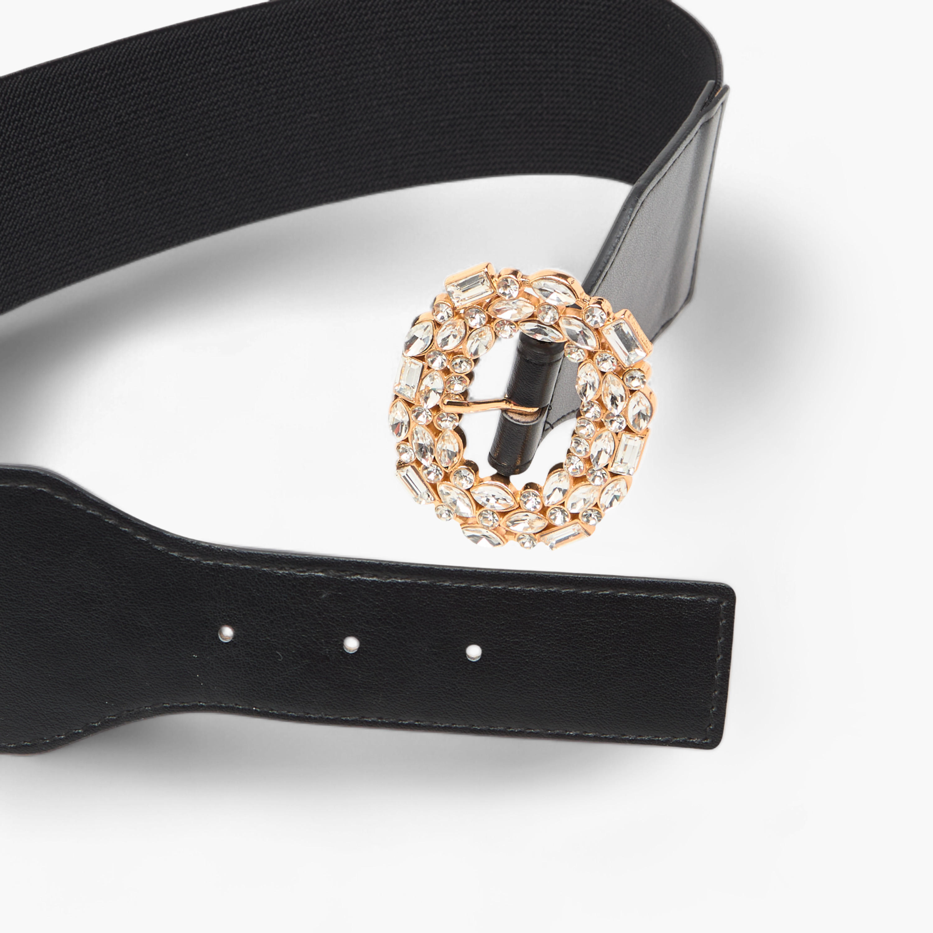 Embellished Belt with Buckle Closure-women-clothingaccessories-belts-image-6