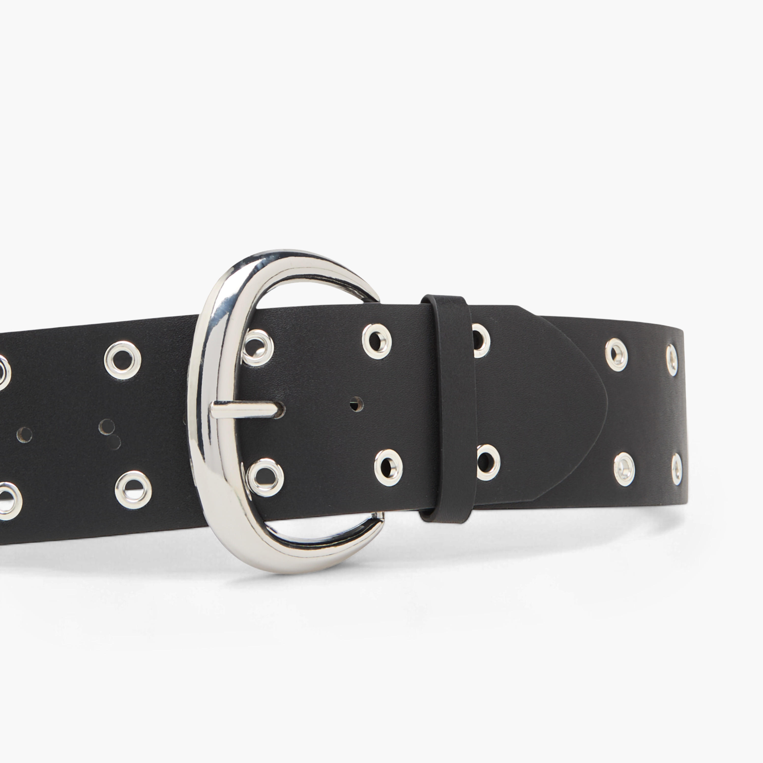 حزام مرصع مزين بإبزيم إغلاق بدبوس-women-clothingaccessories-belts-image-5