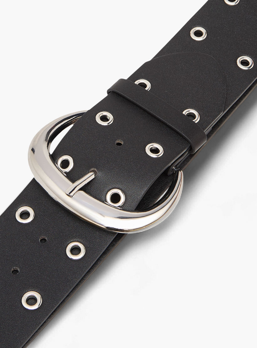حزام مرصع مزين بإبزيم إغلاق بدبوس-women-clothingaccessories-belts-image-3