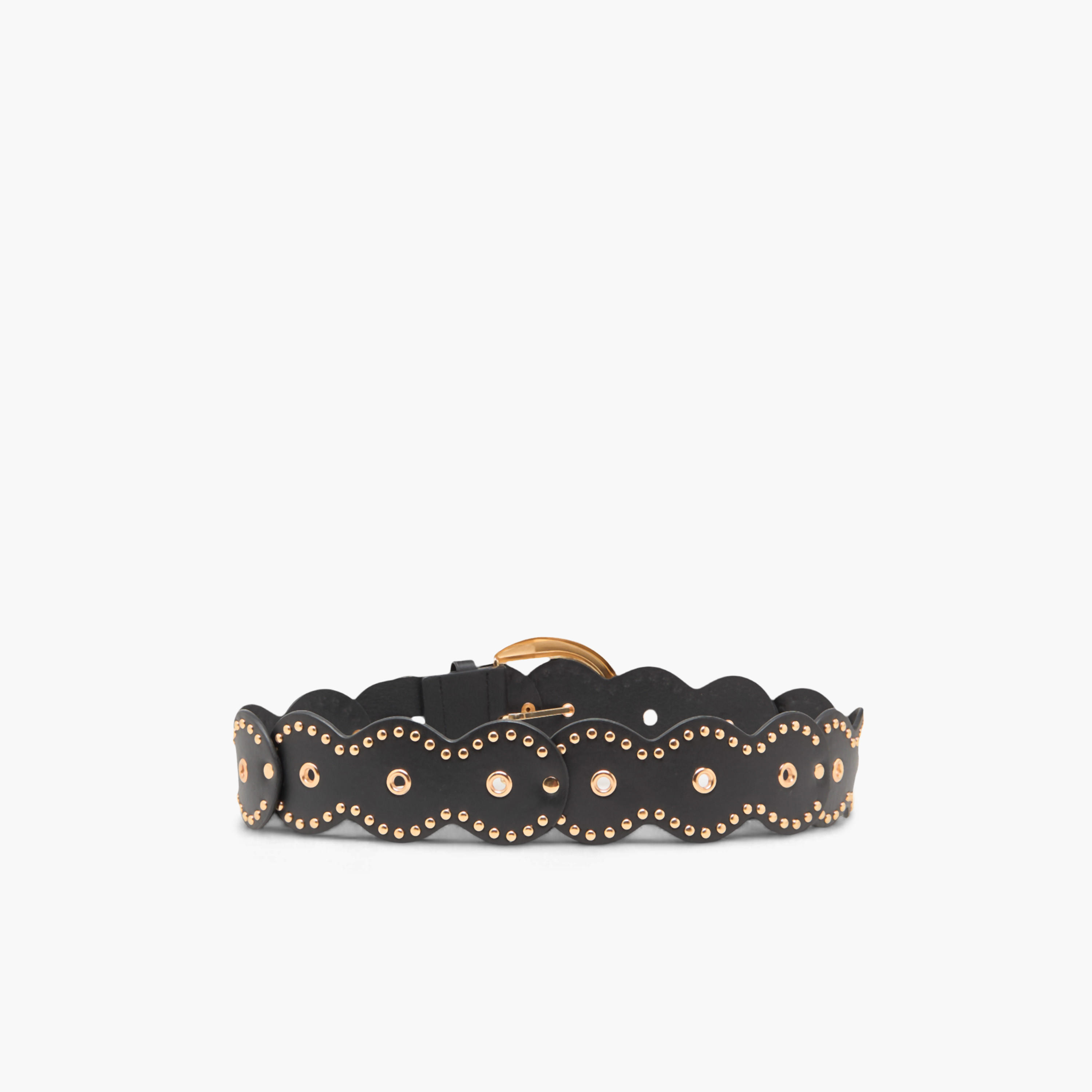 Stud Embellished Belt with Pin Buckle Closure-women-clothingaccessories-belts-image-4