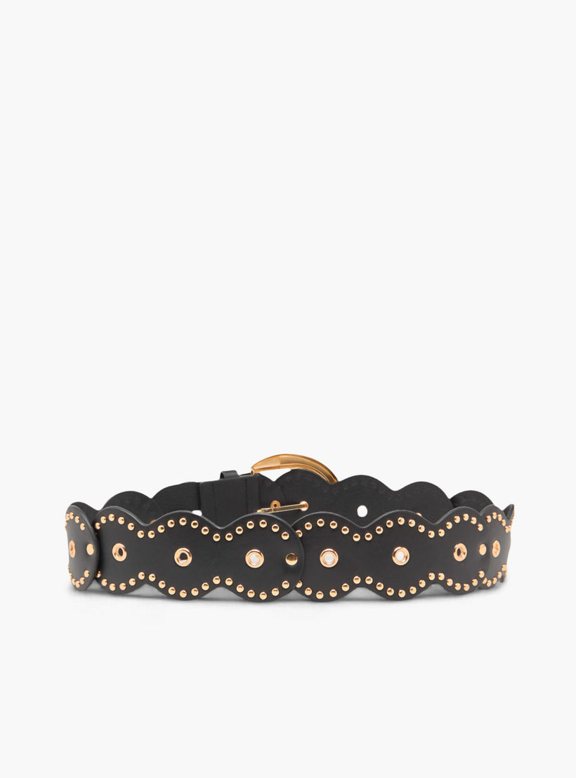 Stud Embellished Belt with Pin Buckle Closure-women-clothingaccessories-belts-image-4