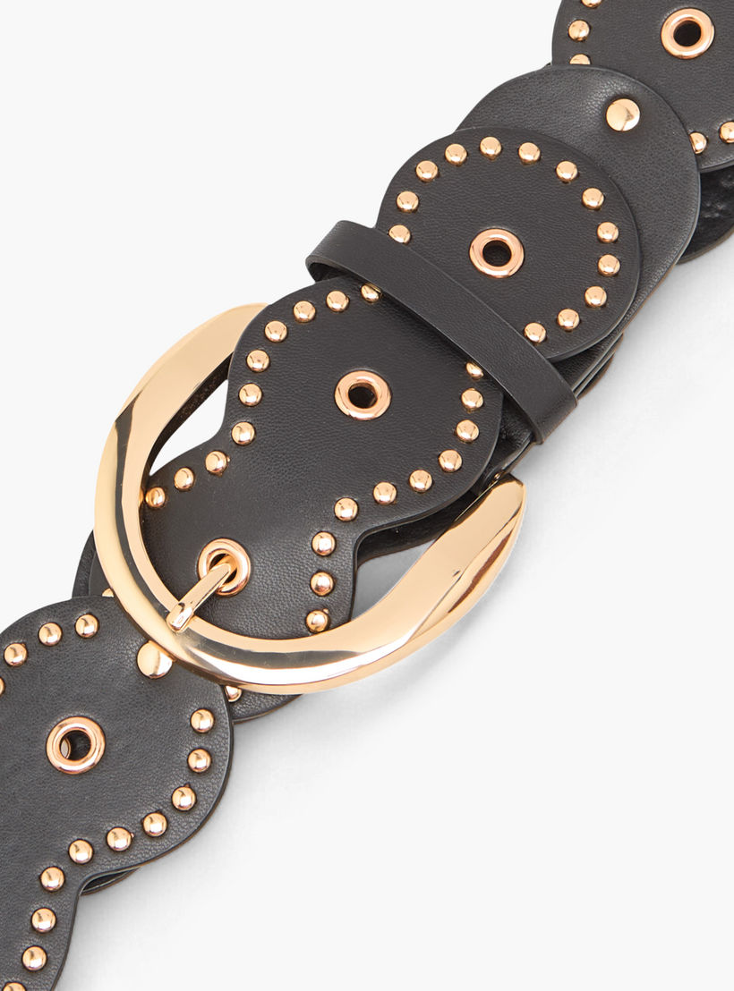 Stud Embellished Belt with Pin Buckle Closure-women-clothingaccessories-belts-image-5