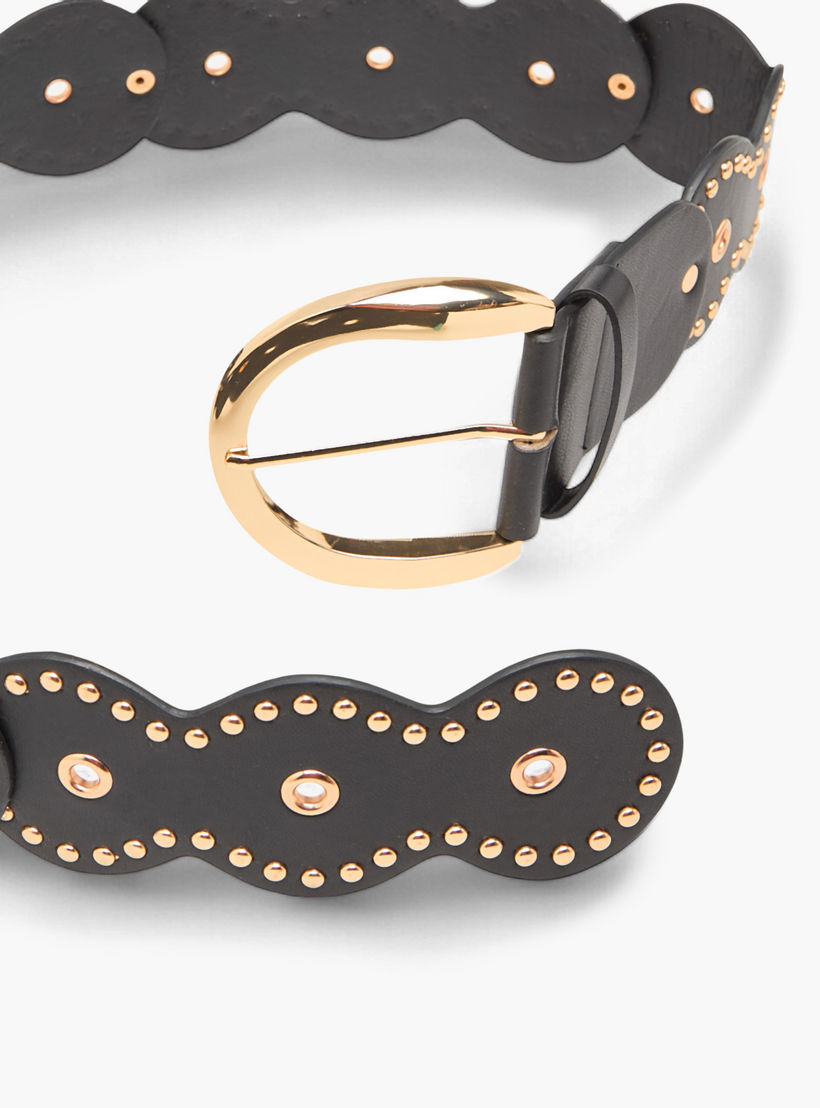 Stud Embellished Belt with Pin Buckle Closure-women-clothingaccessories-belts-image-6