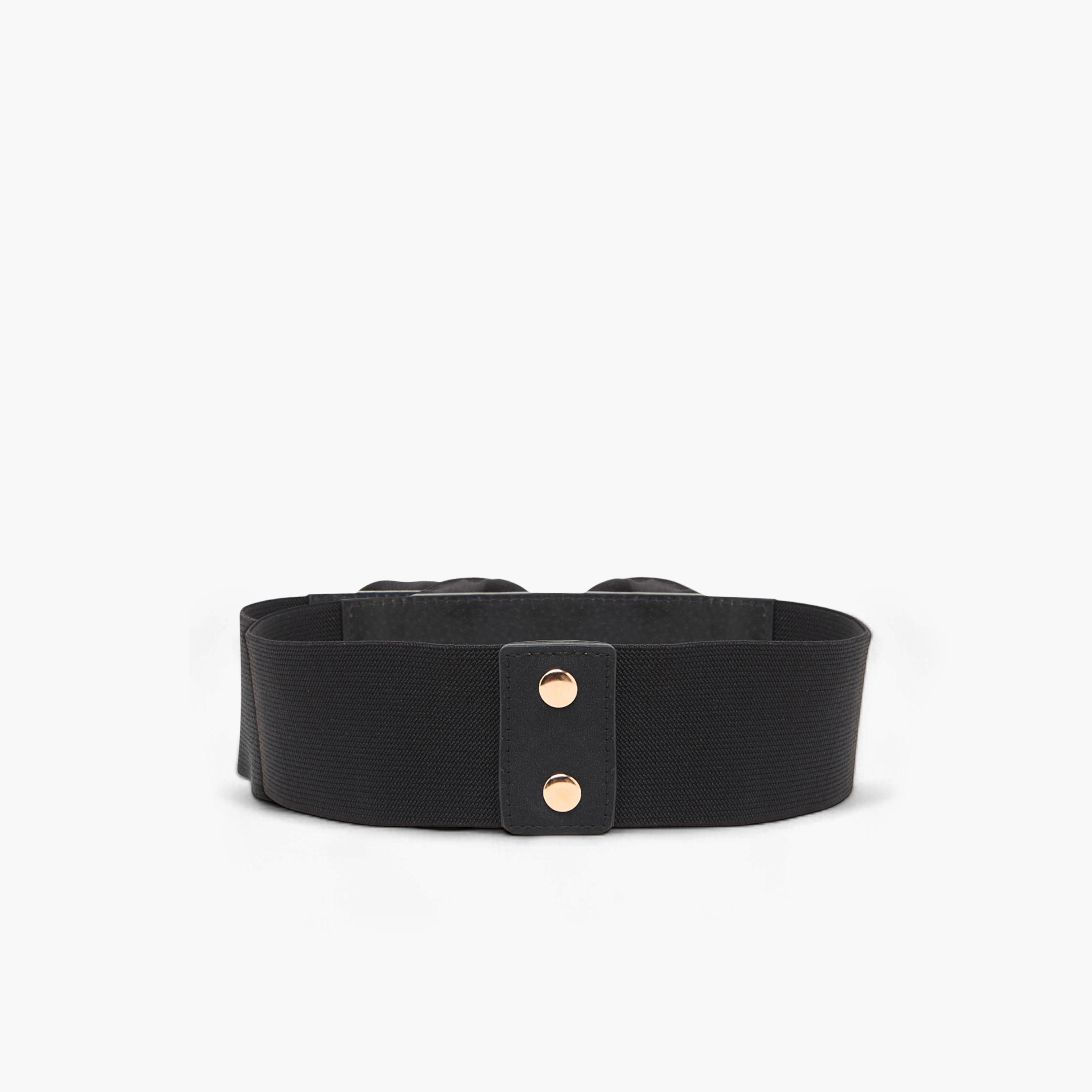 Textured Elasticated Belt with Snap Button Closure-women-clothingaccessories-belts-image-4