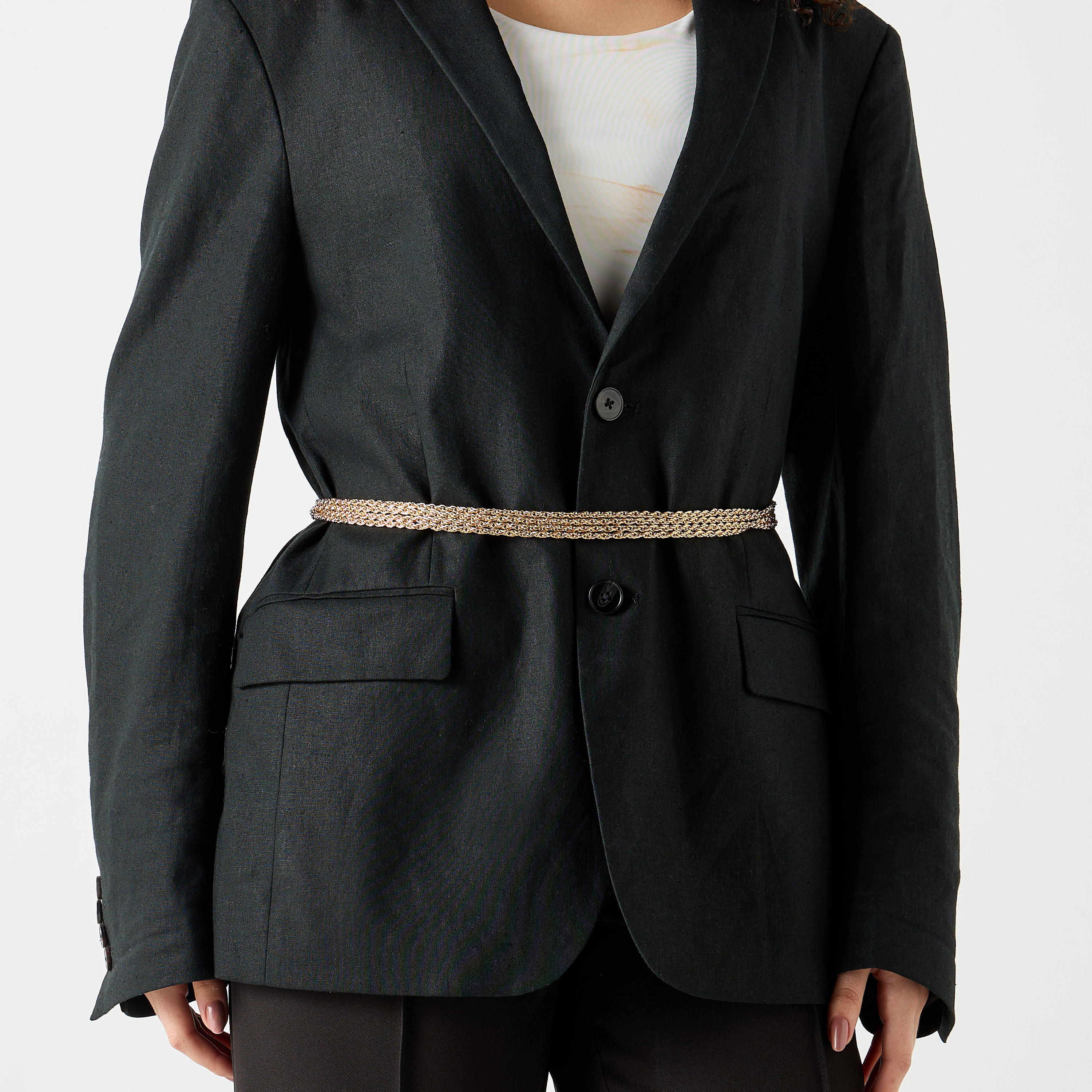 حزام سلسلة ميتاليك بمشبك إغلاق-women-clothingaccessories-belts-image-2