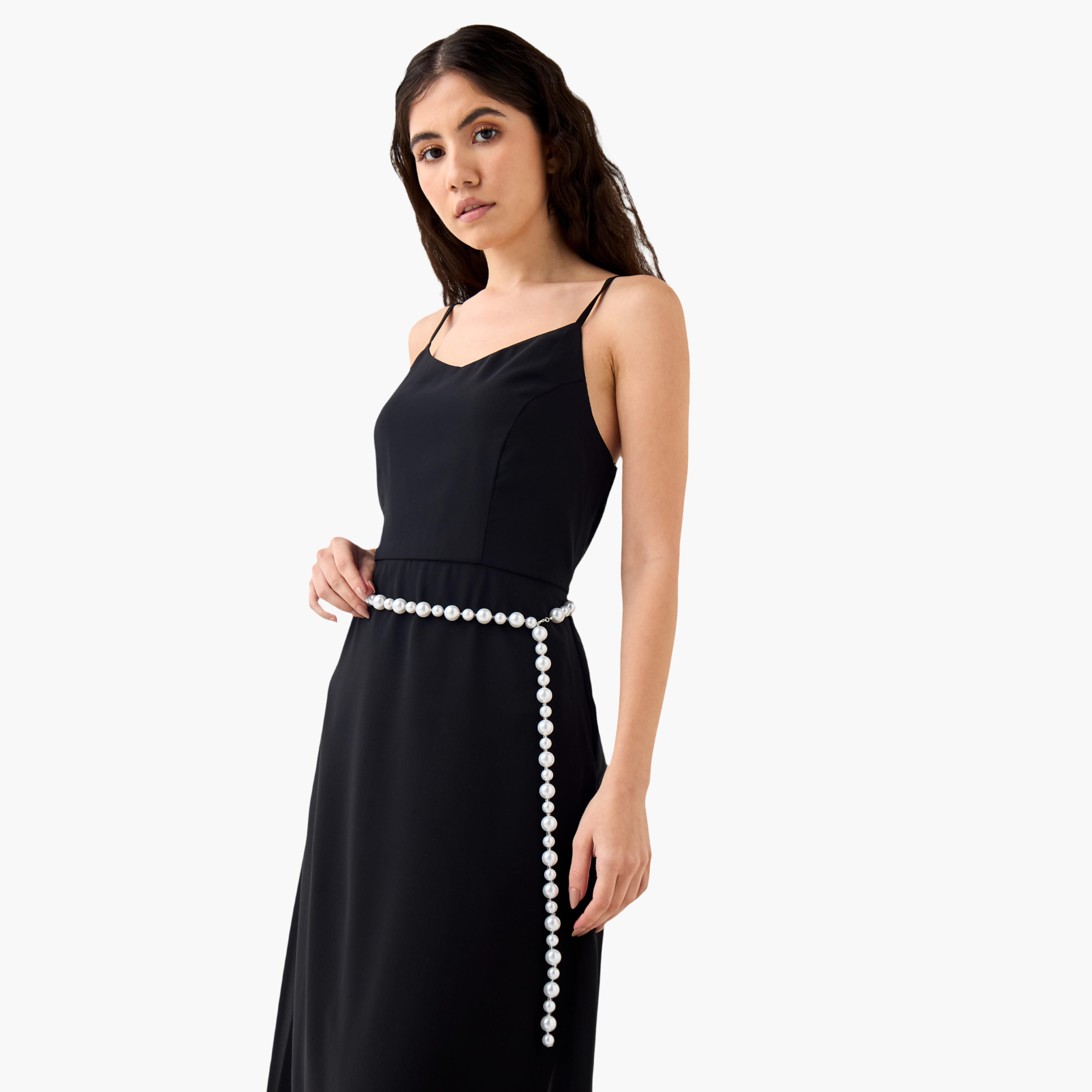 Pearl Embellished Belt with Lobster Clasp Closure-women-clothingaccessories-belts-image-2