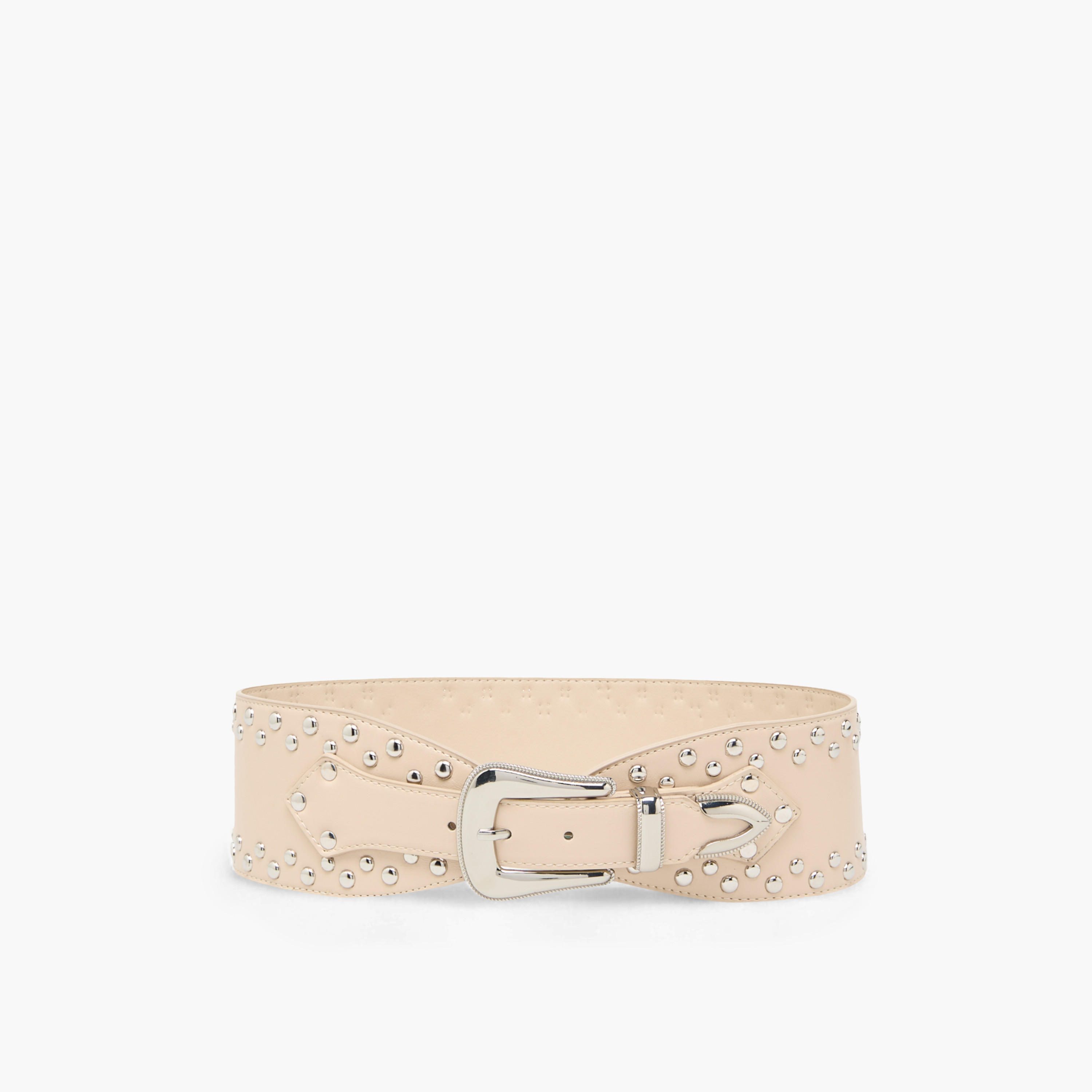 Stud Embellished Belt with Pin Buckle Closure-women-clothingaccessories-belts-image-1