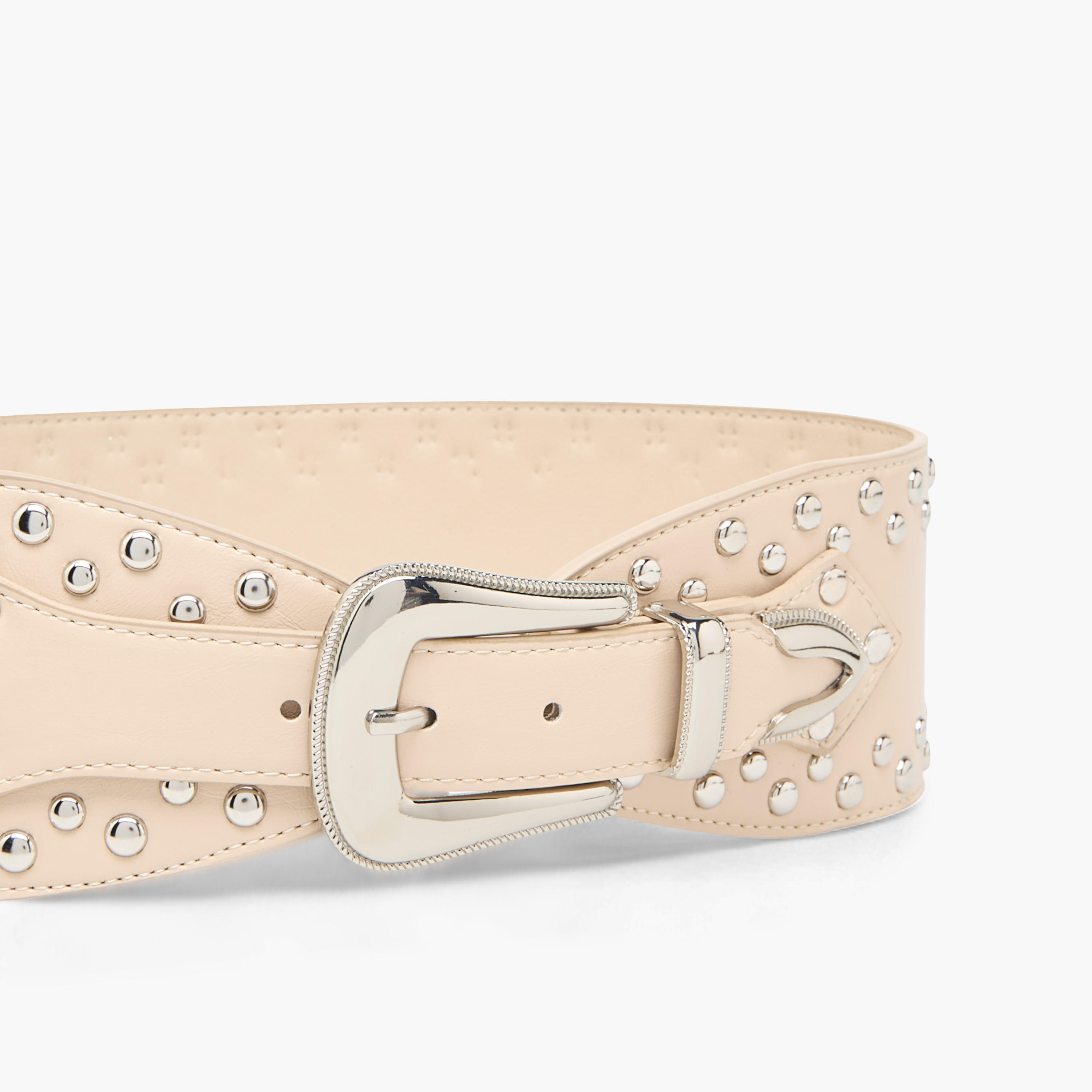 Stud Embellished Belt with Pin Buckle Closure-women-clothingaccessories-belts-image-3
