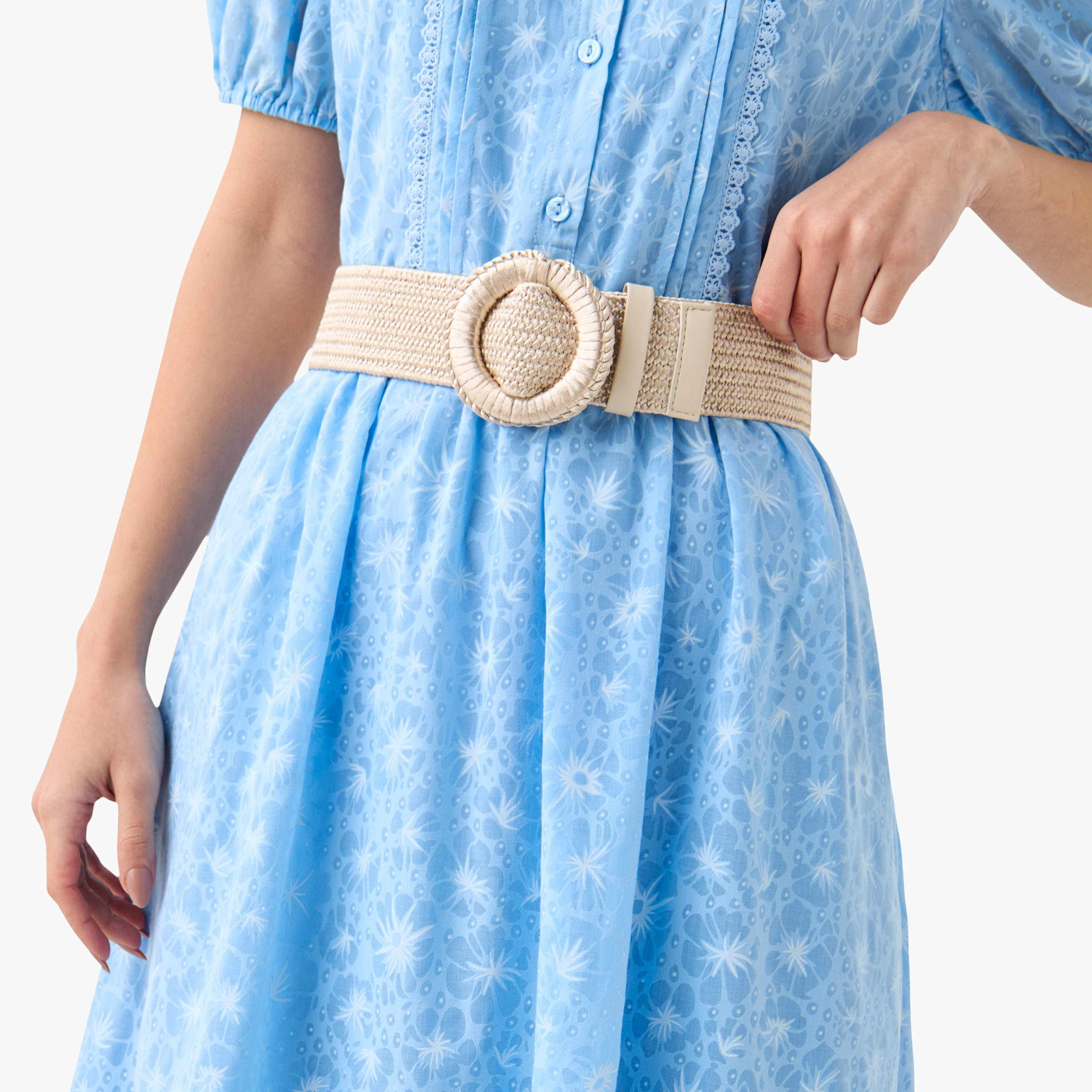 حزام بارز الملمس بإبزيم إغلاق بدبوس-women-clothingaccessories-belts-image-7