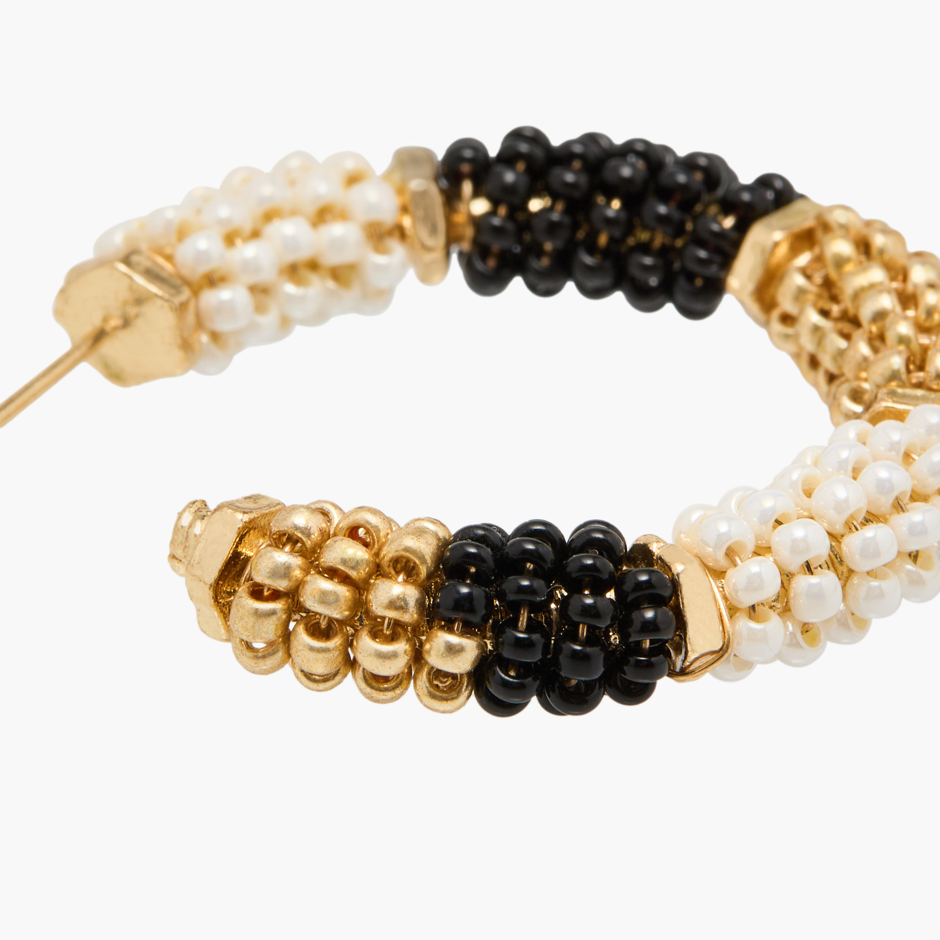 حلقان طوق مزيّنة بمكبس إغلاق خلفي - طقم من قطعتين-women-watchesandjewellery-jewellery-earrings-image-6