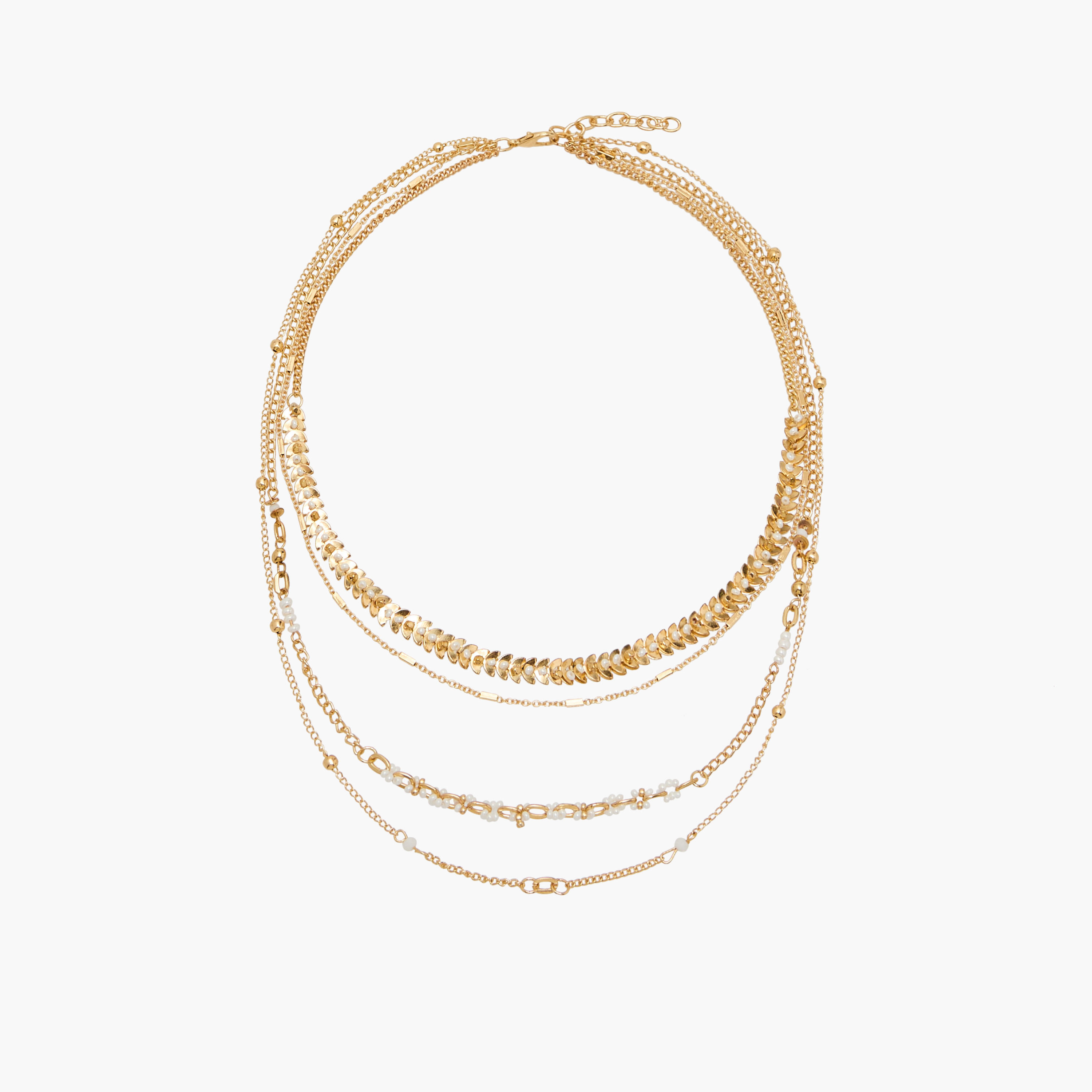 عقد طبقات مزين بمشبك إغلاق-women-watchesandjewellery-jewellery-necklacesandpendants-image-1
