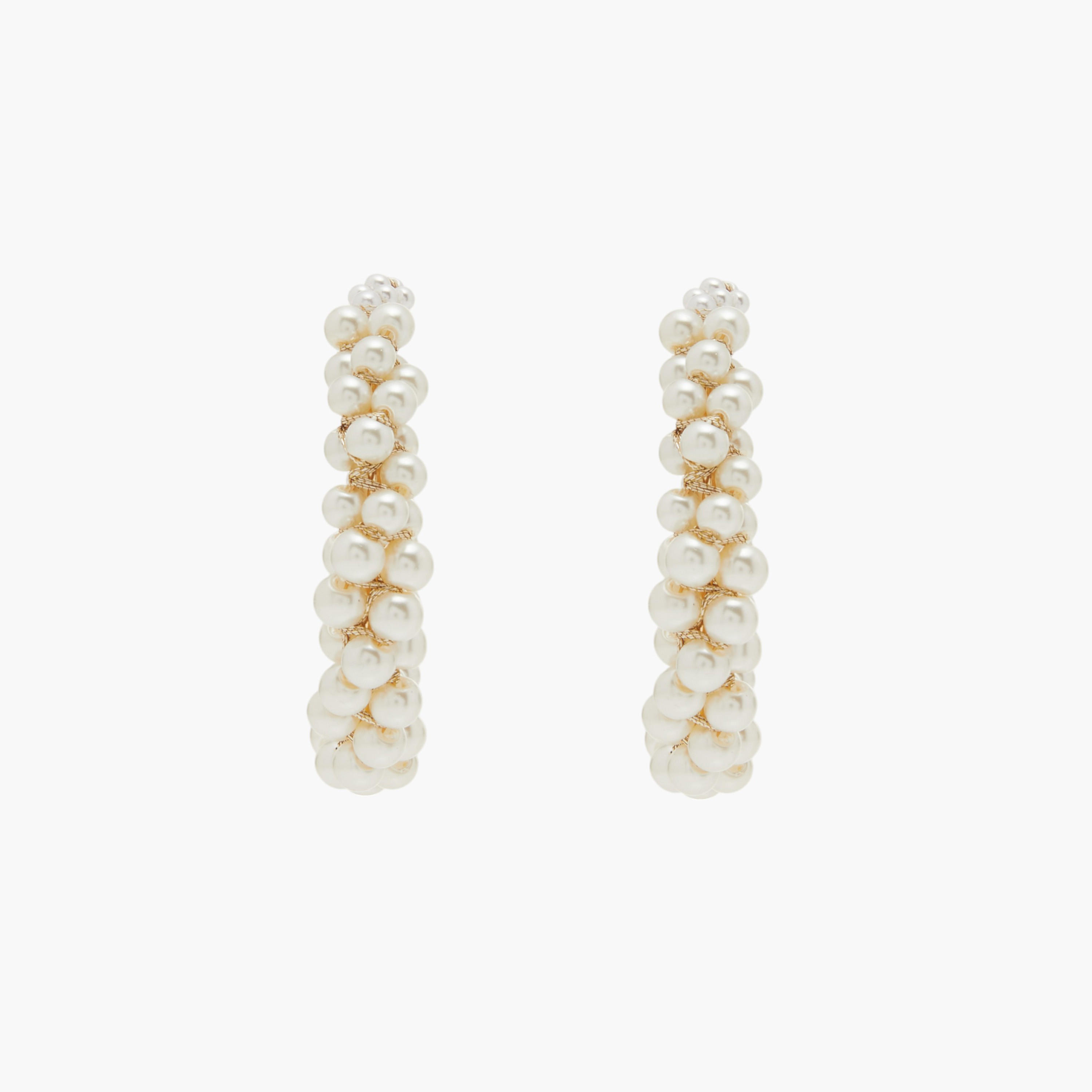 حلقان طوق مزينة باللؤلؤ بمكبس إغلاق خلفي-women-watchesandjewellery-jewellery-earrings-image-3