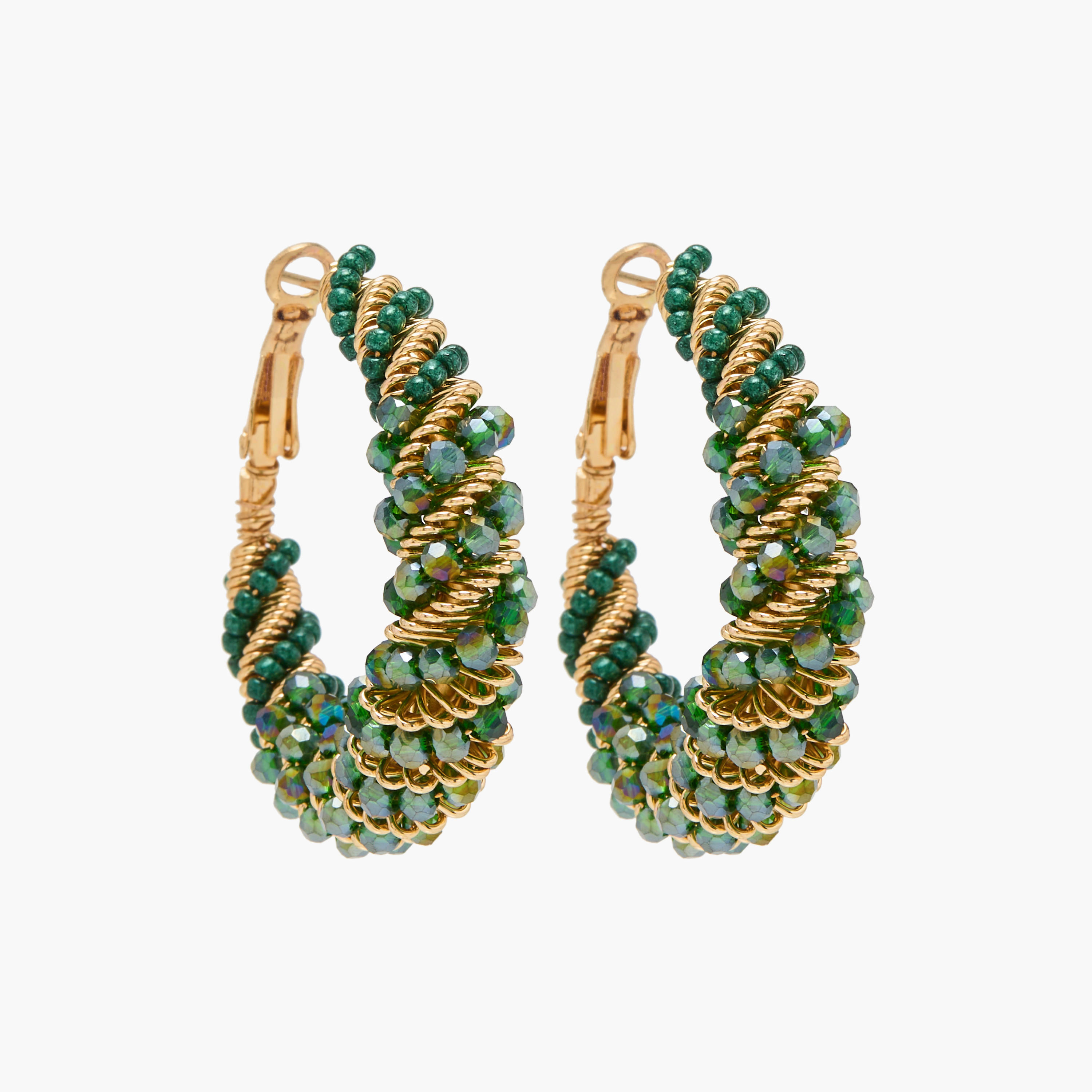 أقراط حلقية مزينة-women-watchesandjewellery-jewellery-earrings-image-1