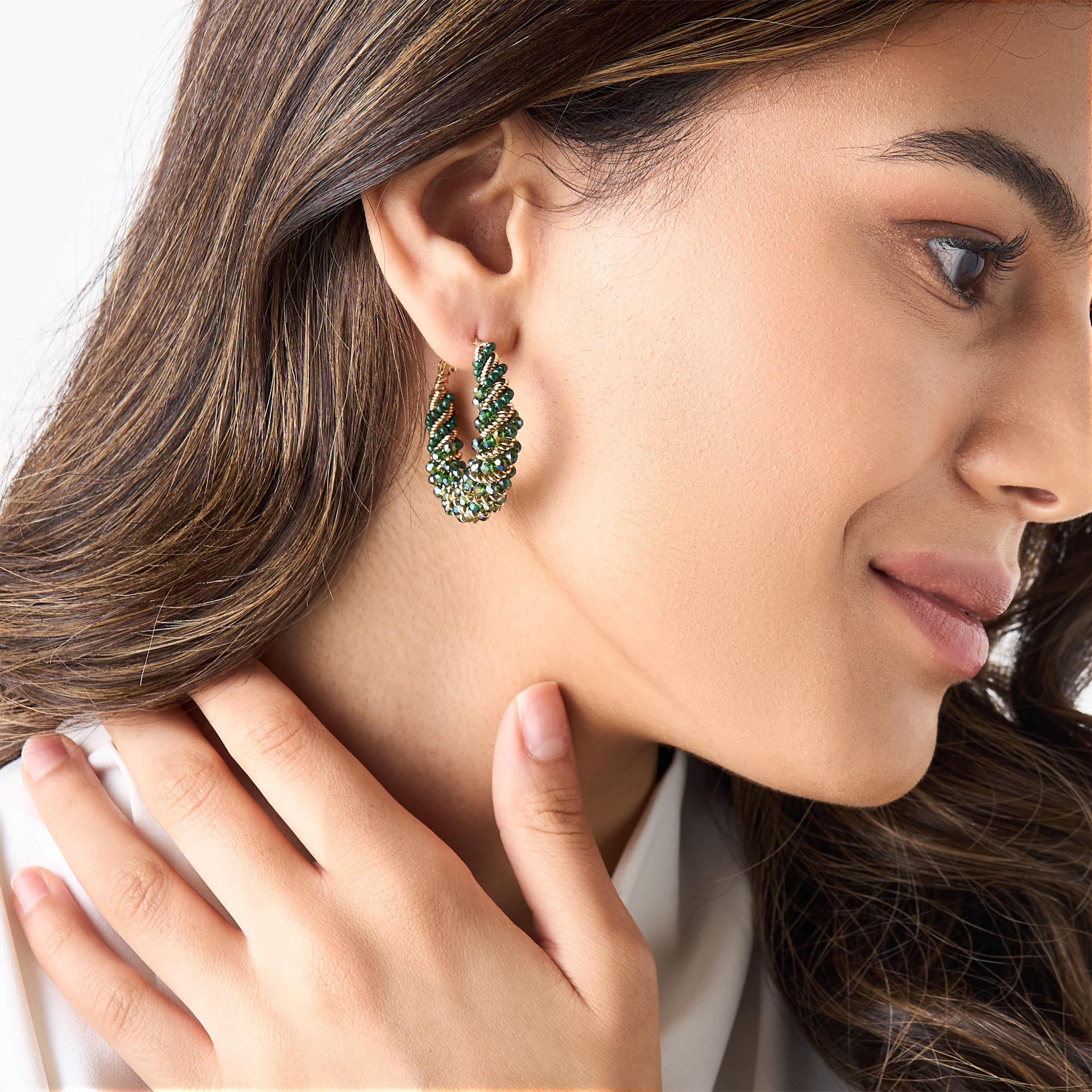 أقراط حلقية مزينة-women-watchesandjewellery-jewellery-earrings-image-2