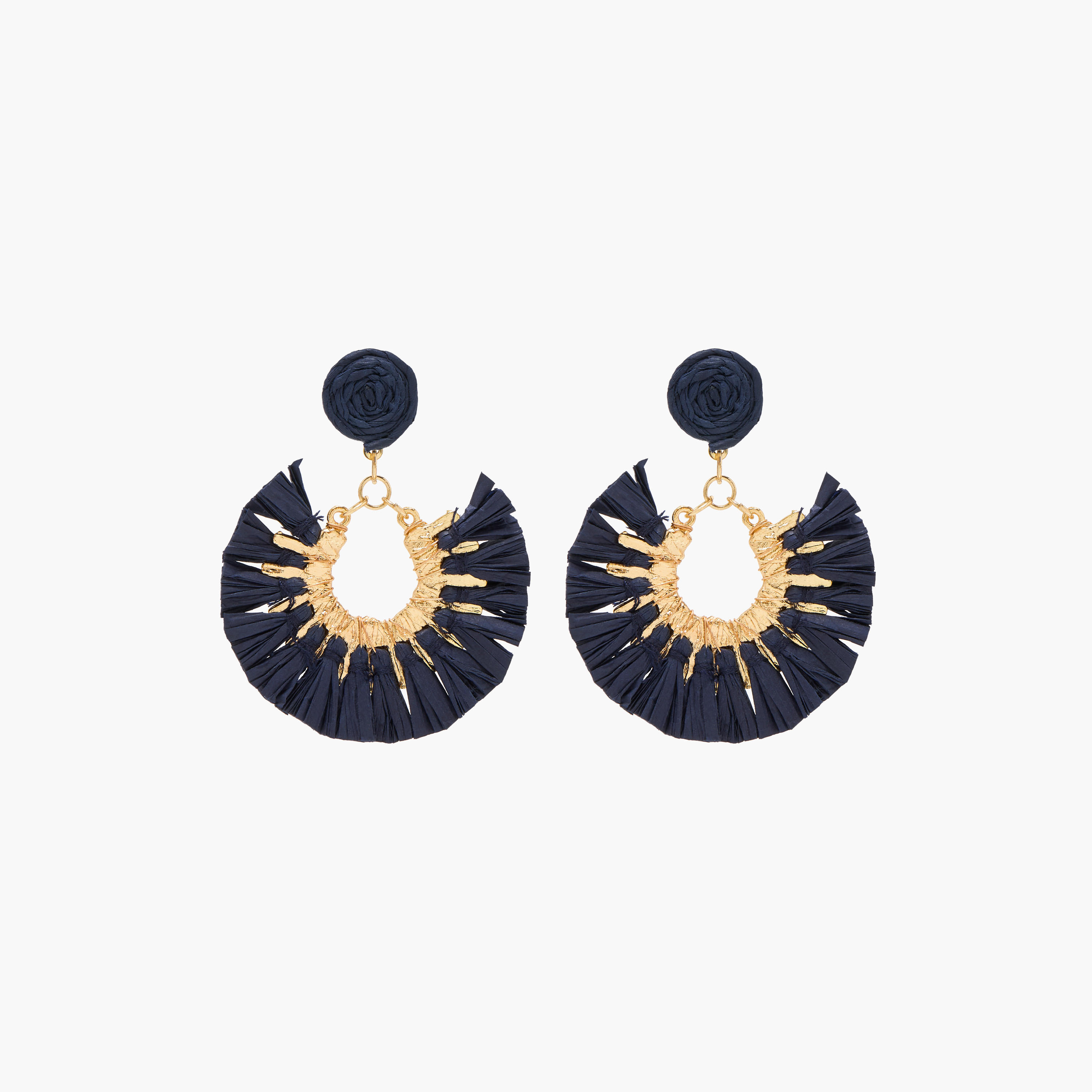 حلق متدلي بشراشيب ومكبس إغلاق خلفي -women-watchesandjewellery-jewellery-earrings-image-1